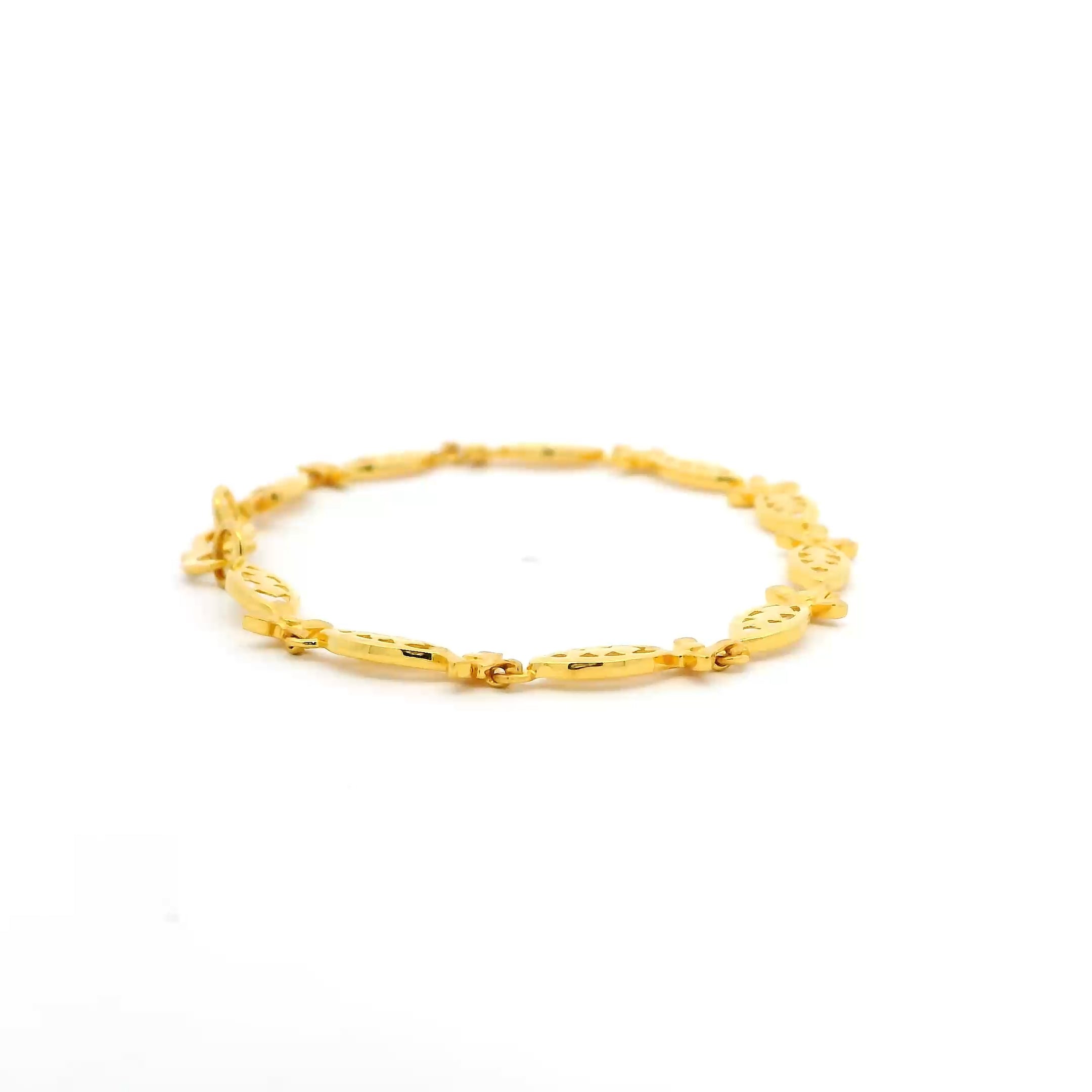 Delicate Gleam Gold Bracelet for Women