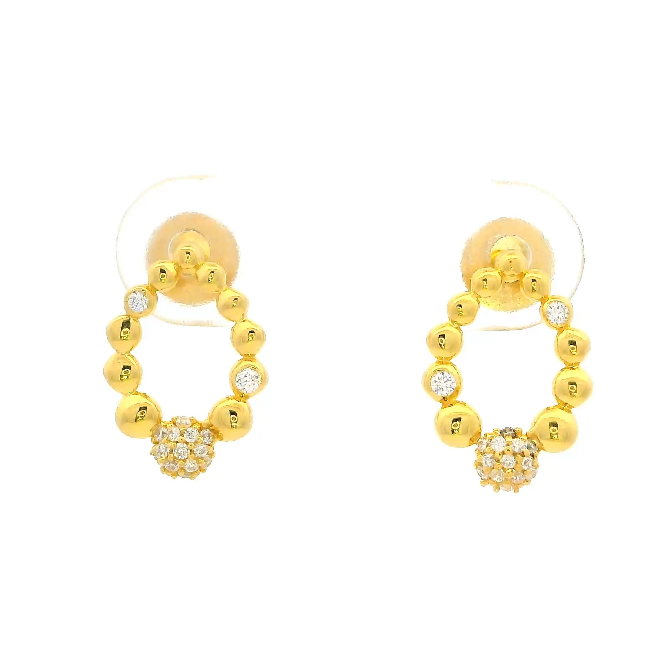 Mini Gleam Gold Earrings for Women