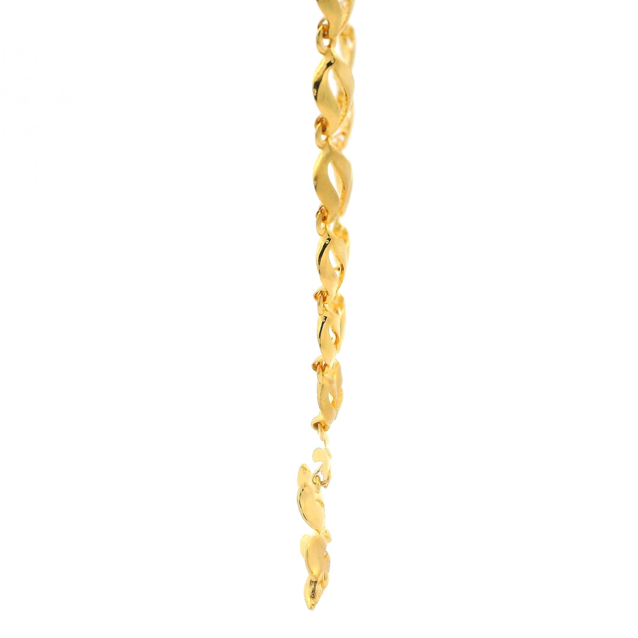 Soft Floral Radiance Gold Necklace