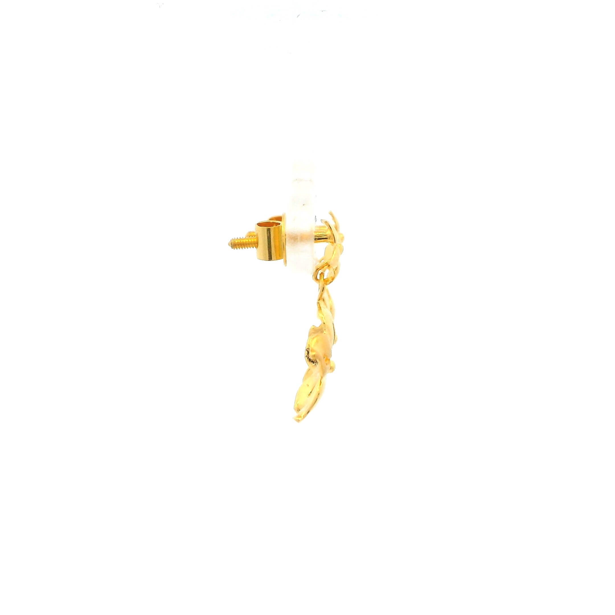 Soft Floral Radiance Gold Necklace