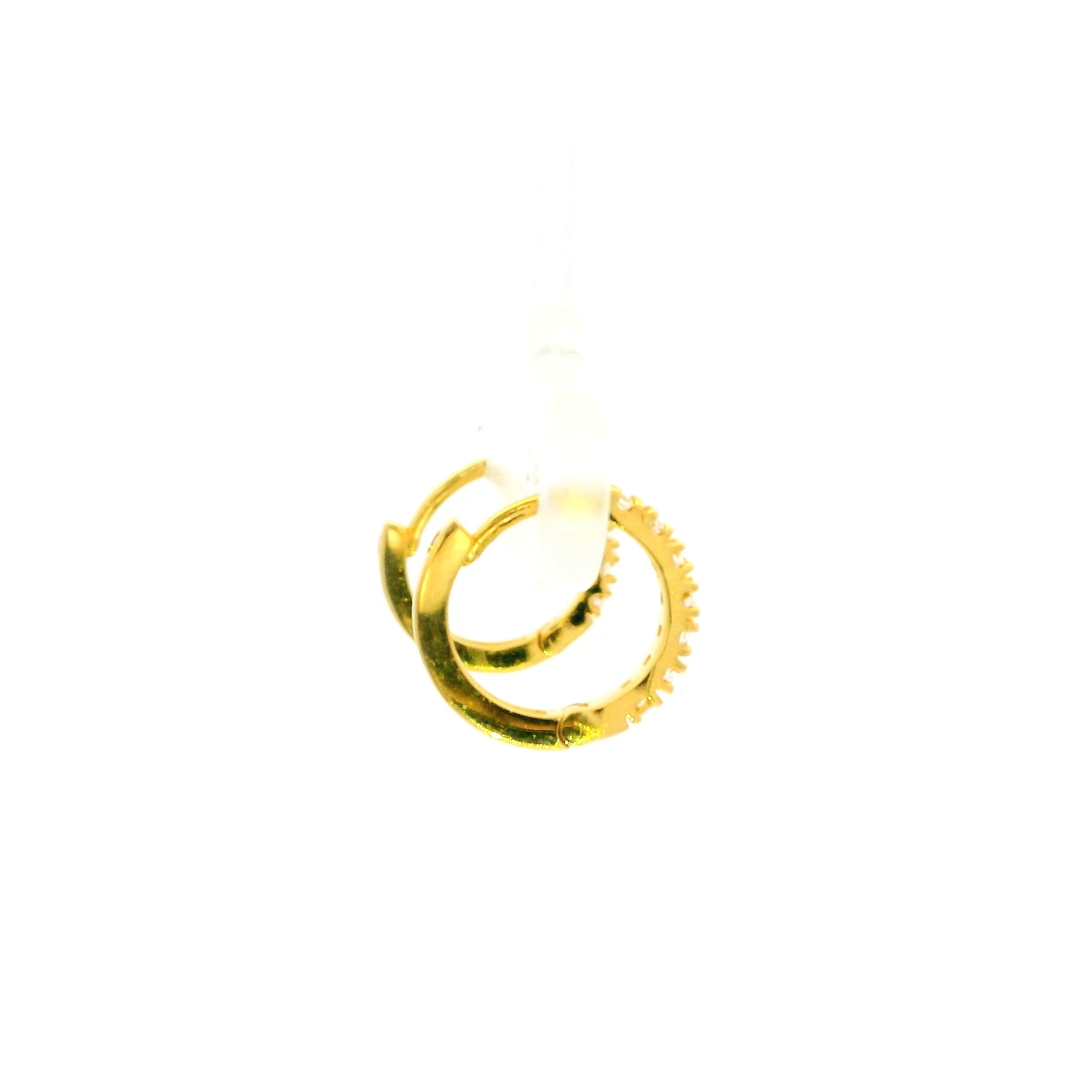 Sleek Glimmer Gold Earrings for Women