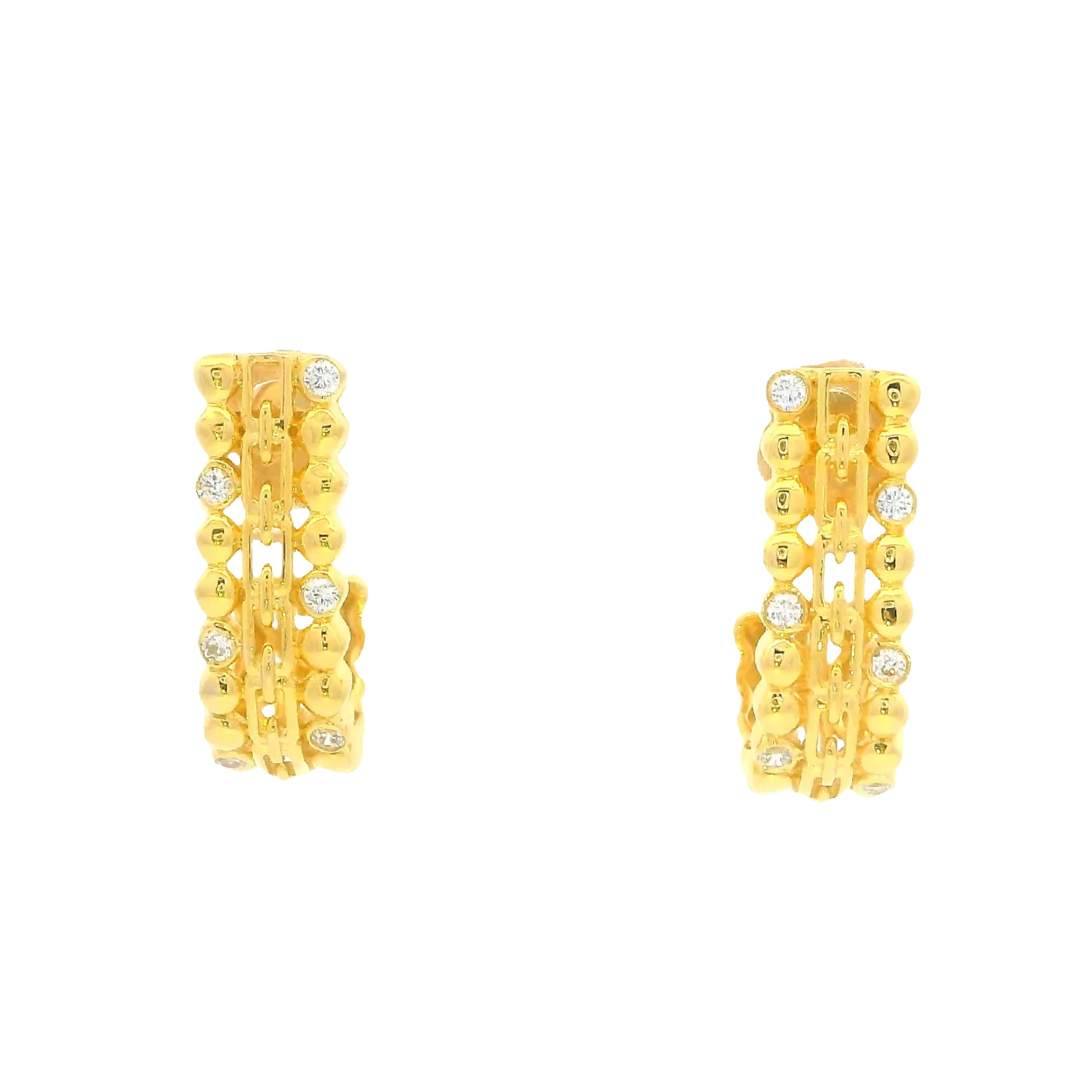 Bold Glossy Gold Earrings for Women