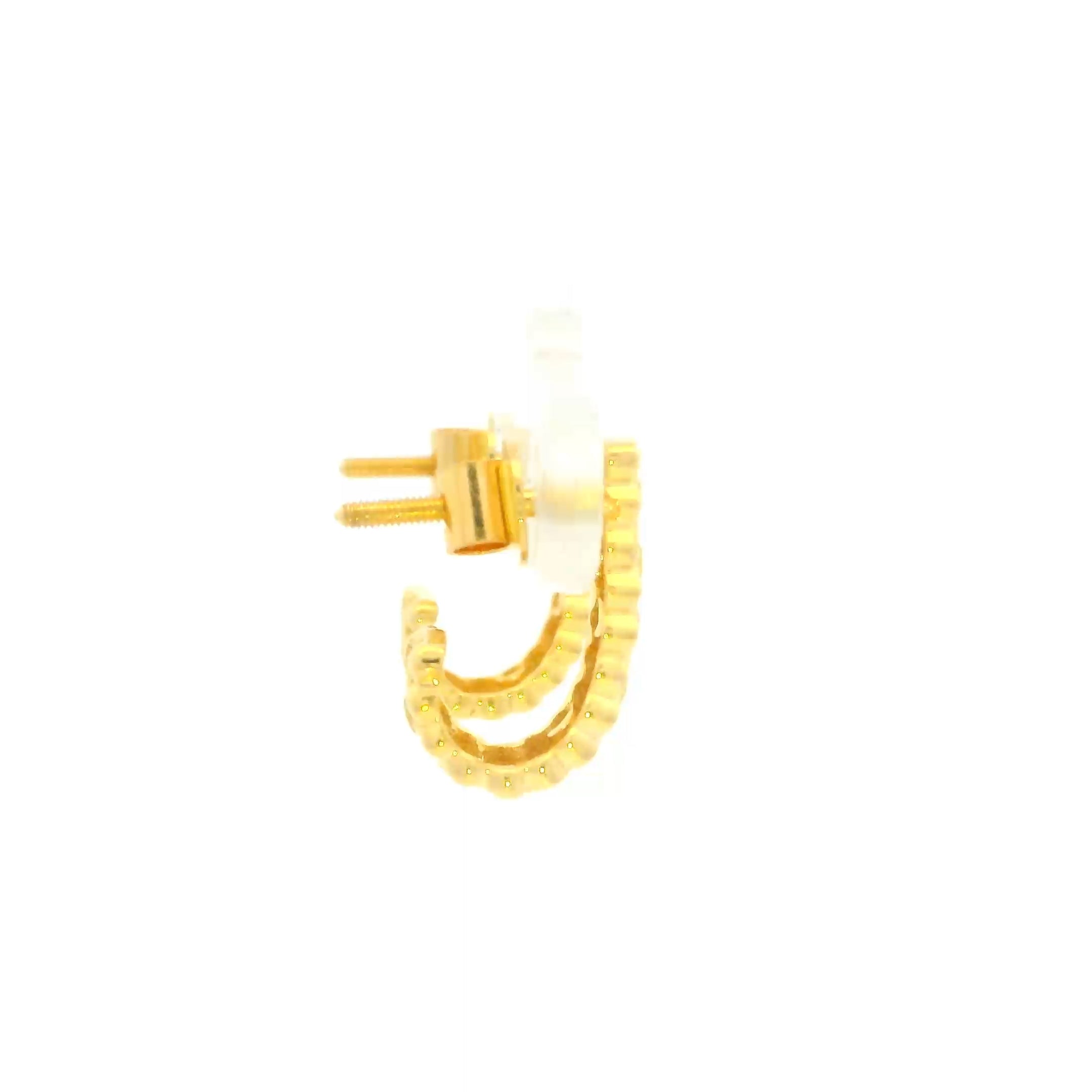 Bold Glossy Gold Earrings for Women