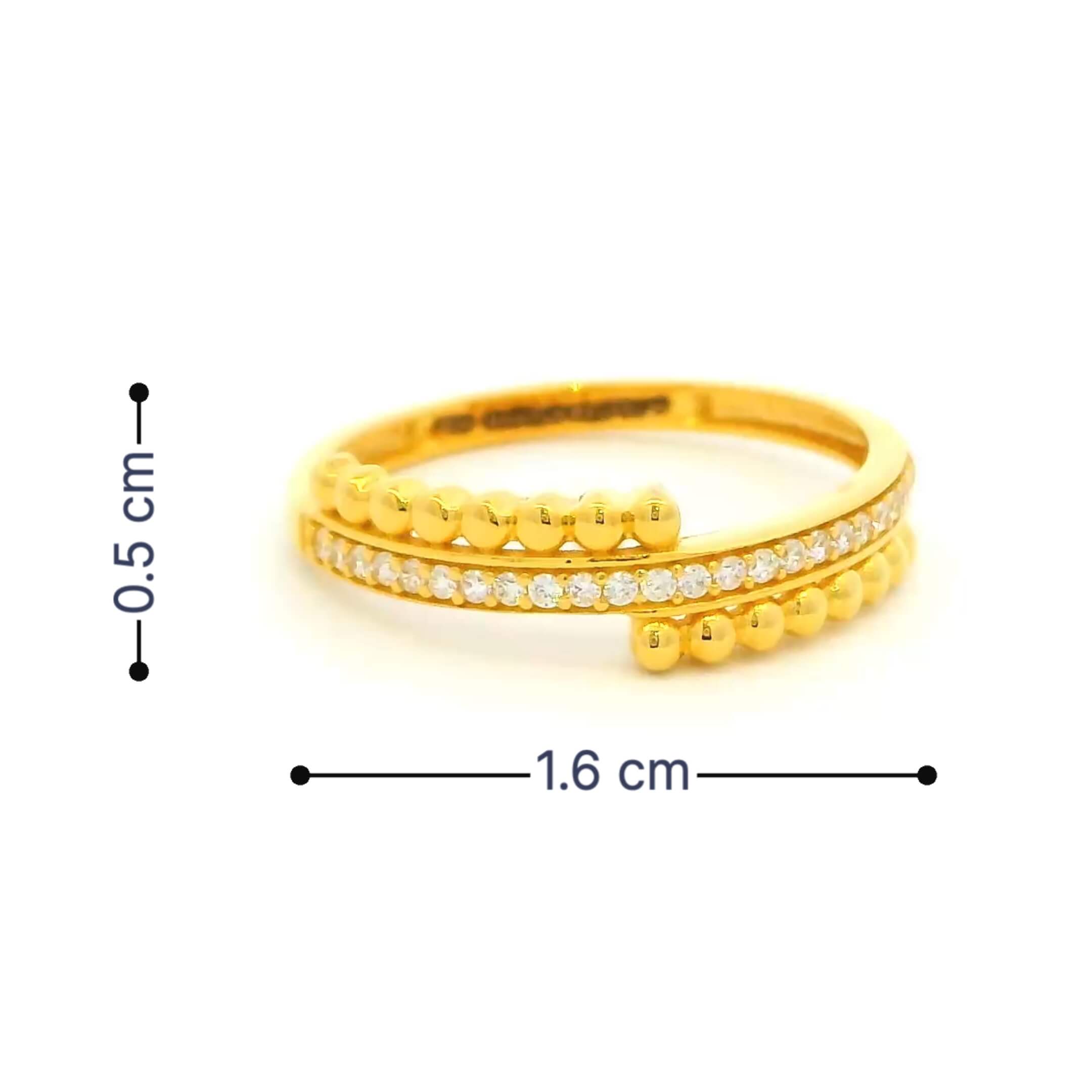 Magical Swirl Gold Ring