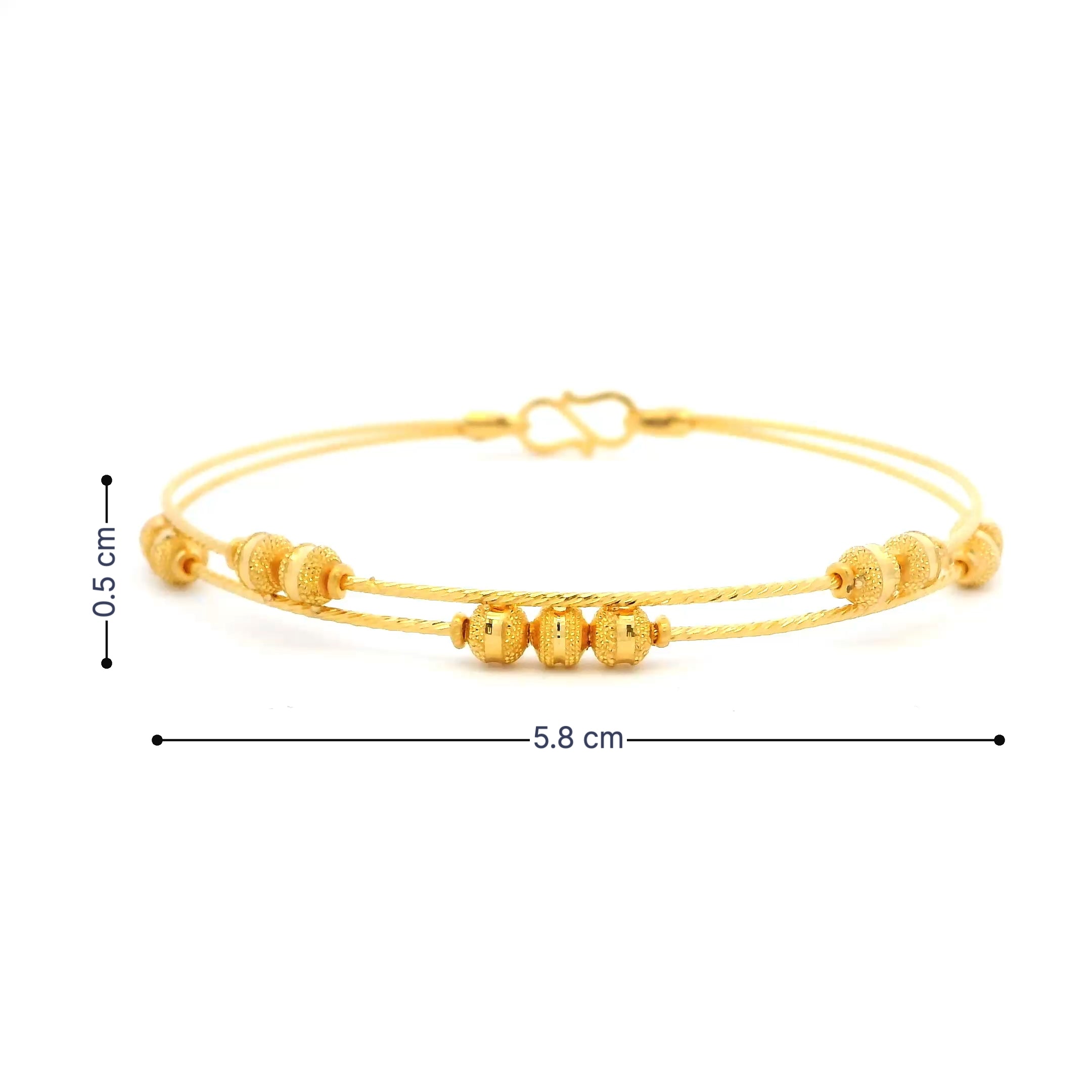 Charming Glow 22K Gold Bracelet for Women