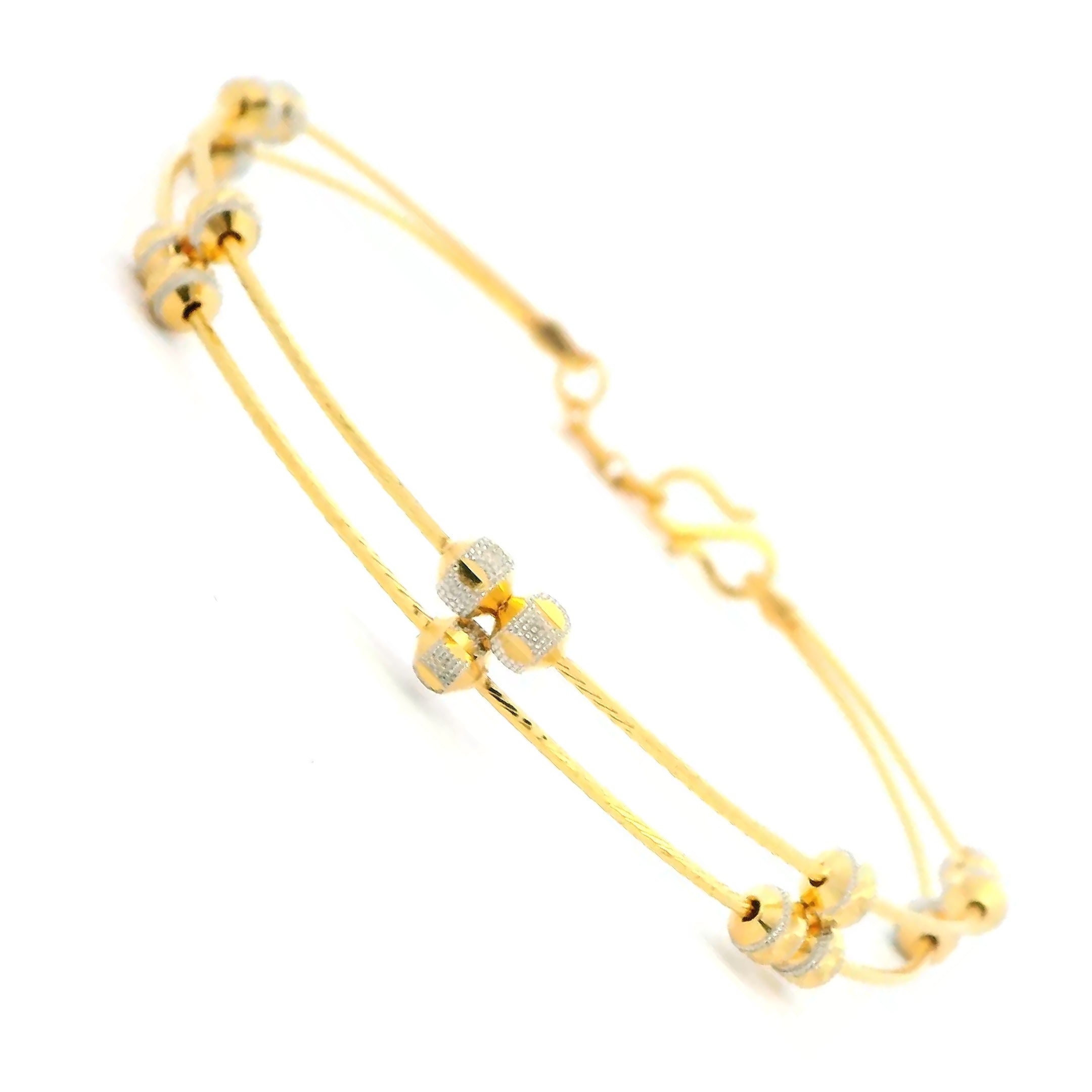 Chic Shine 22K Gold Bracelet for Women