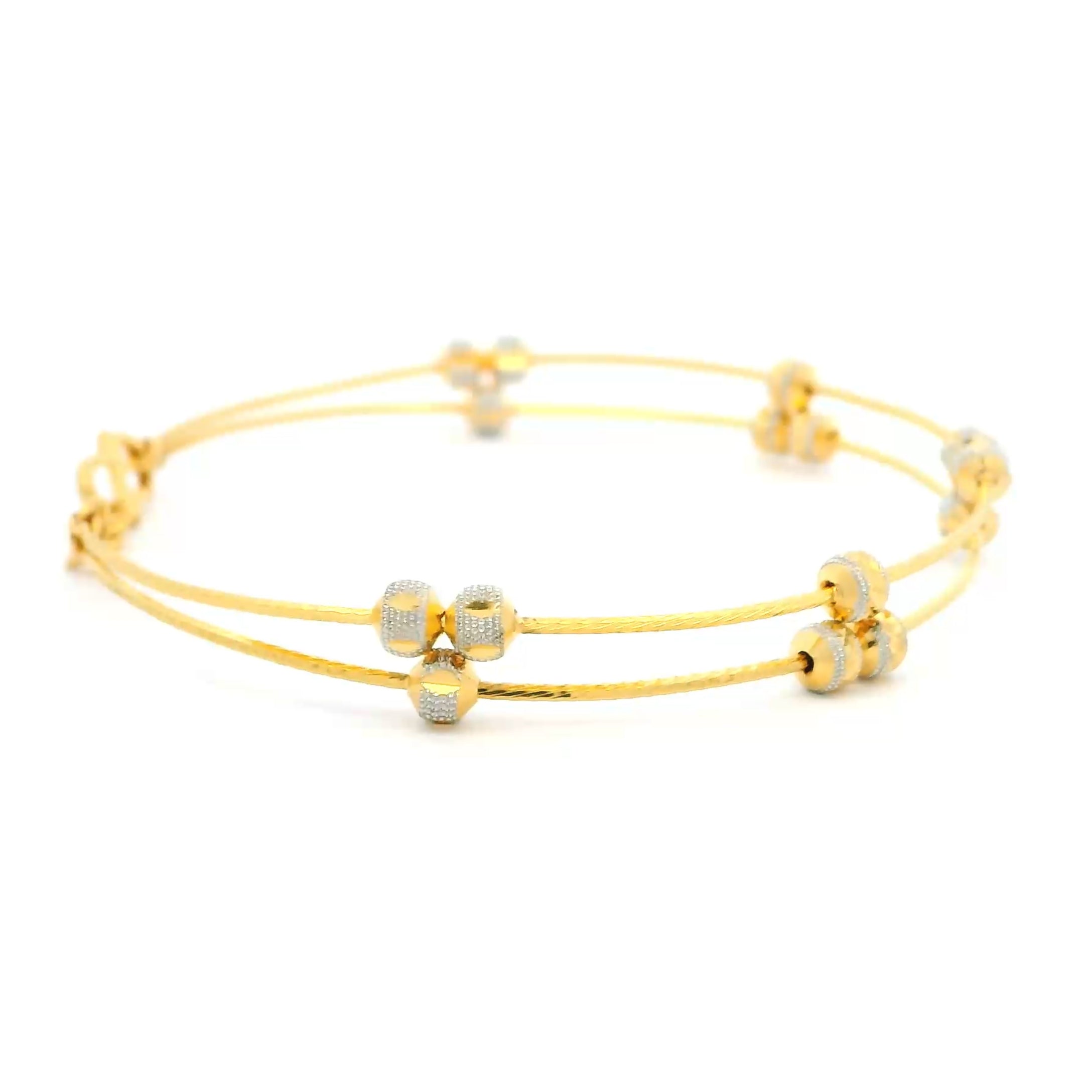 Chic Shine 22K Gold Bracelet for Women