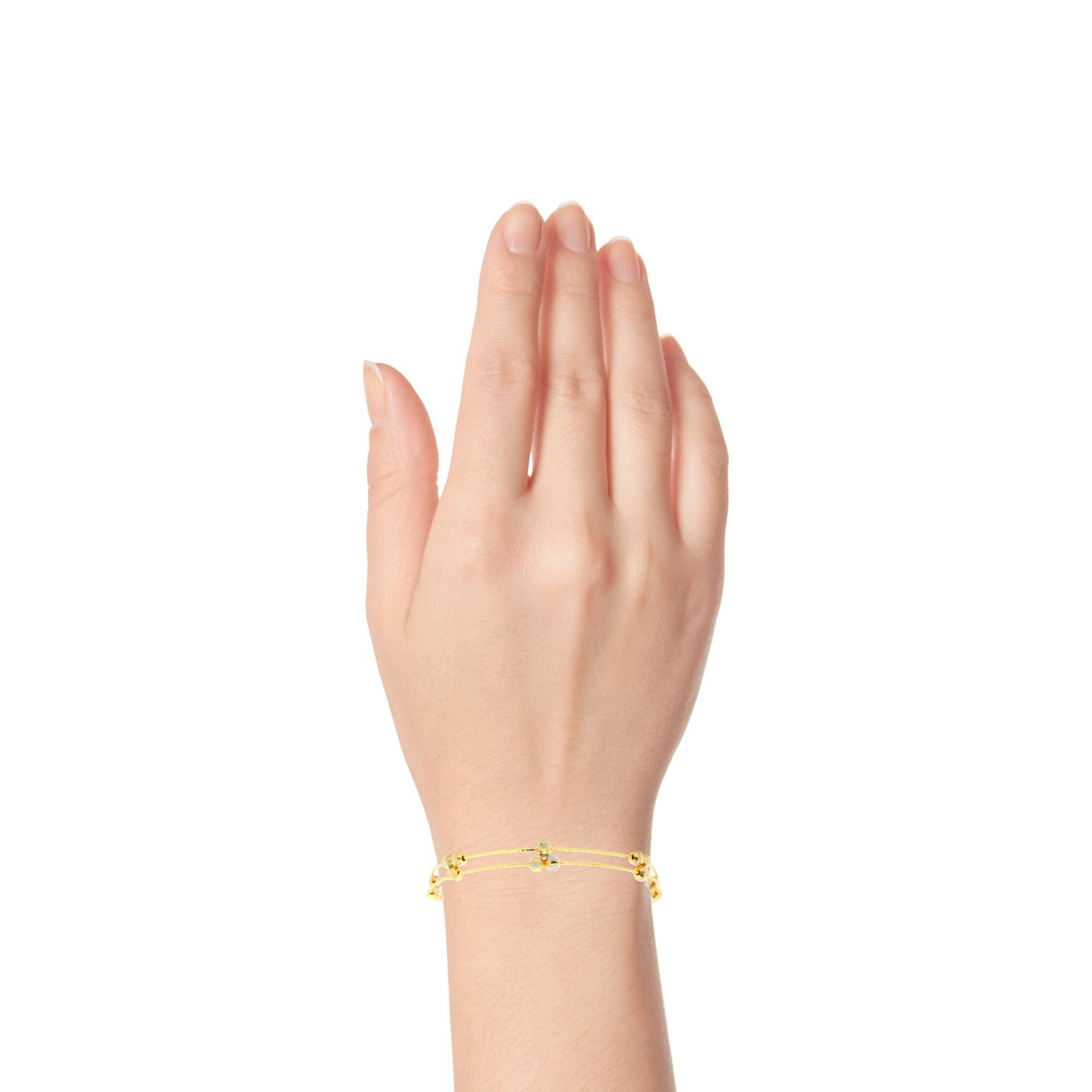 Chic Shine 22K Gold Bracelet for Women