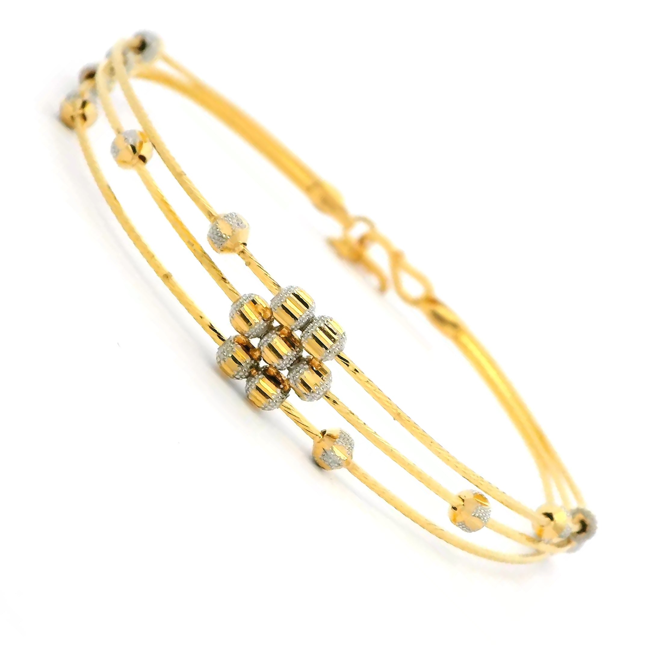 Captivating Blossom 22K Gold Bracelet for Women