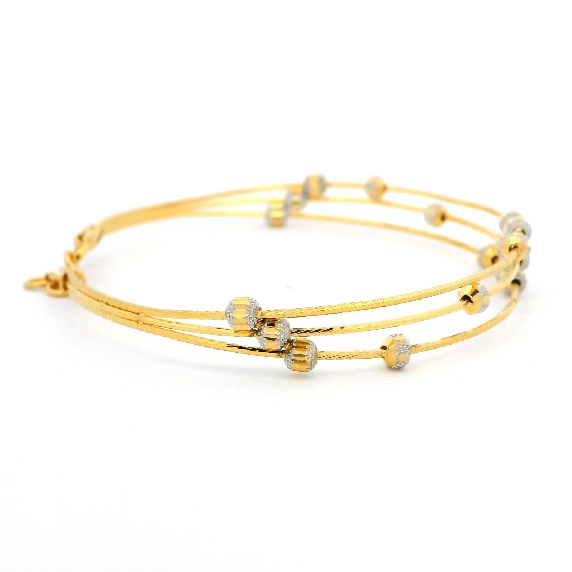 Captivating Blossom 22K Gold Bracelet for Women