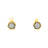 Tiny Charm 18K Women Gold Earrings