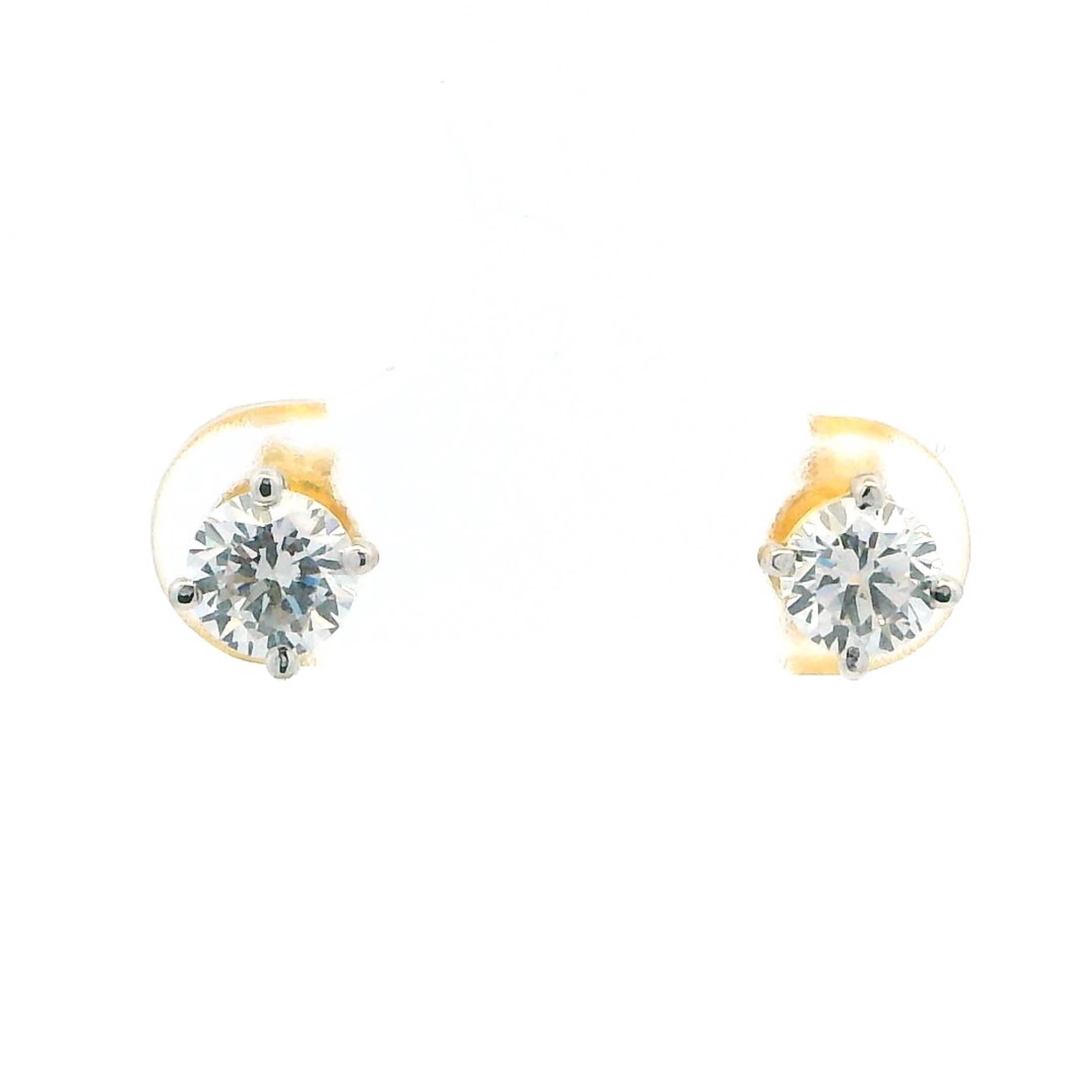 Subtle Sublime 18K Women Gold Earrings