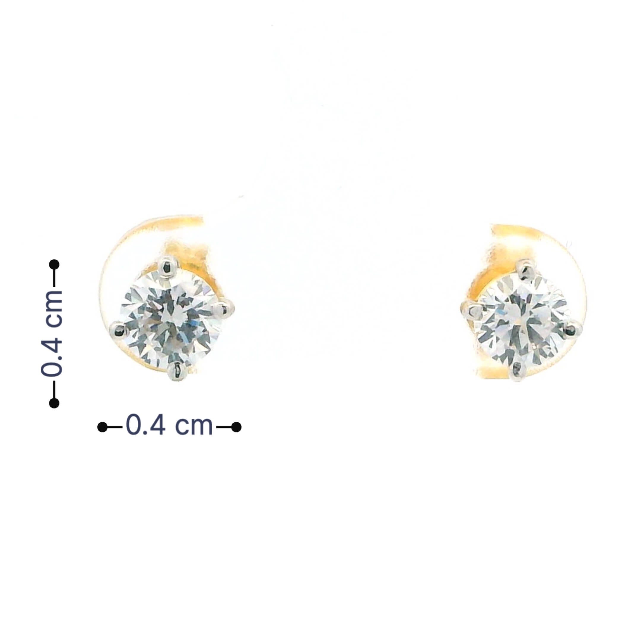 Subtle Sublime 18K Women Gold Earrings