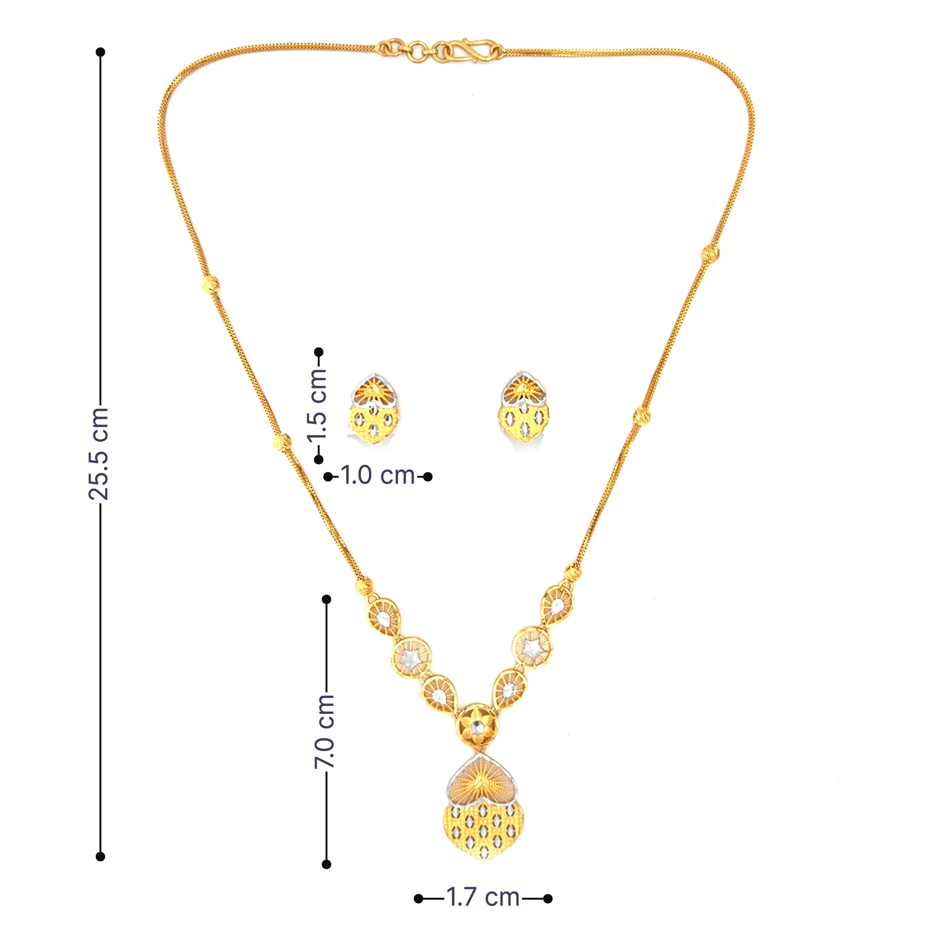 Riveting Elegance Gold Necklace Set