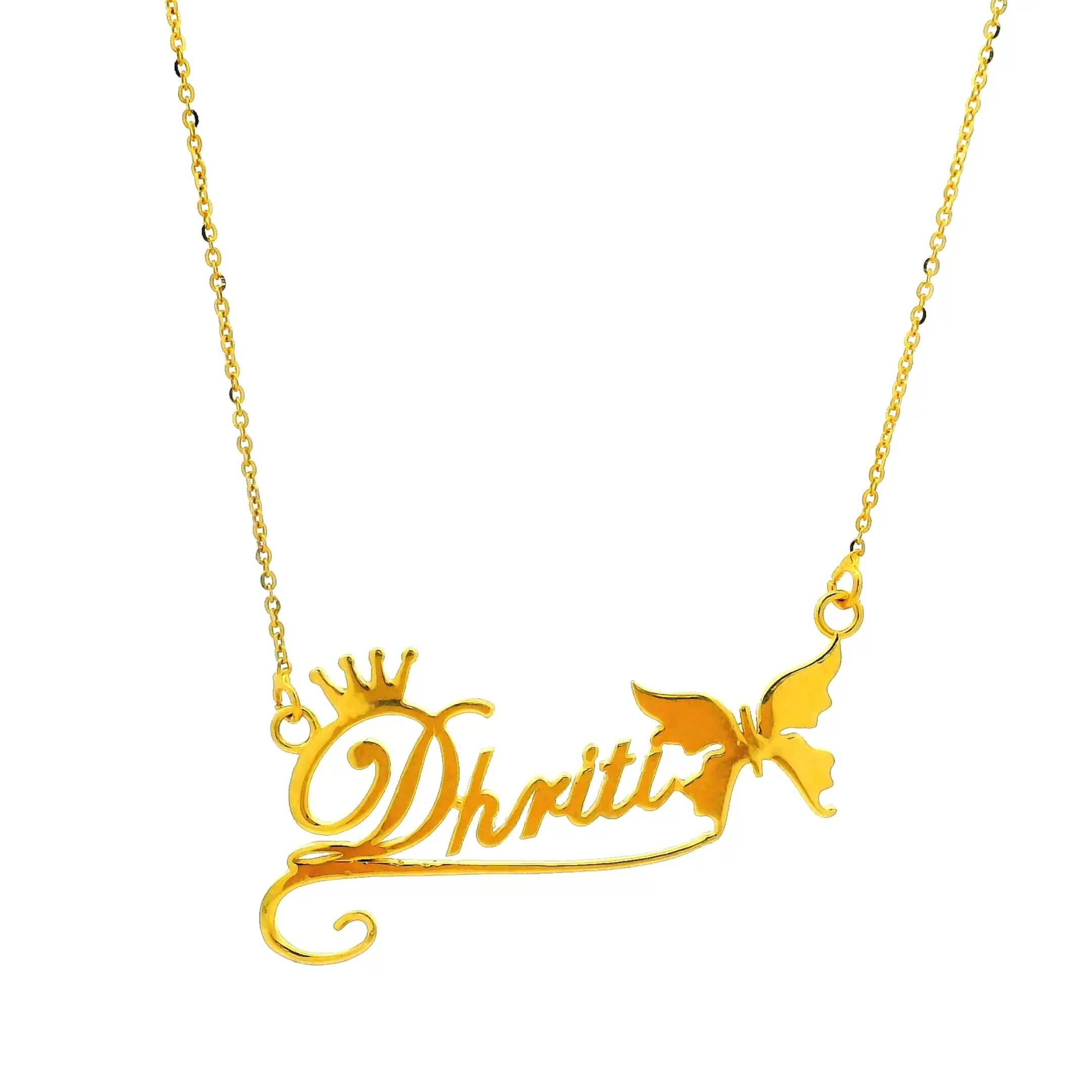 Butterfly Kisses Gold Pendant