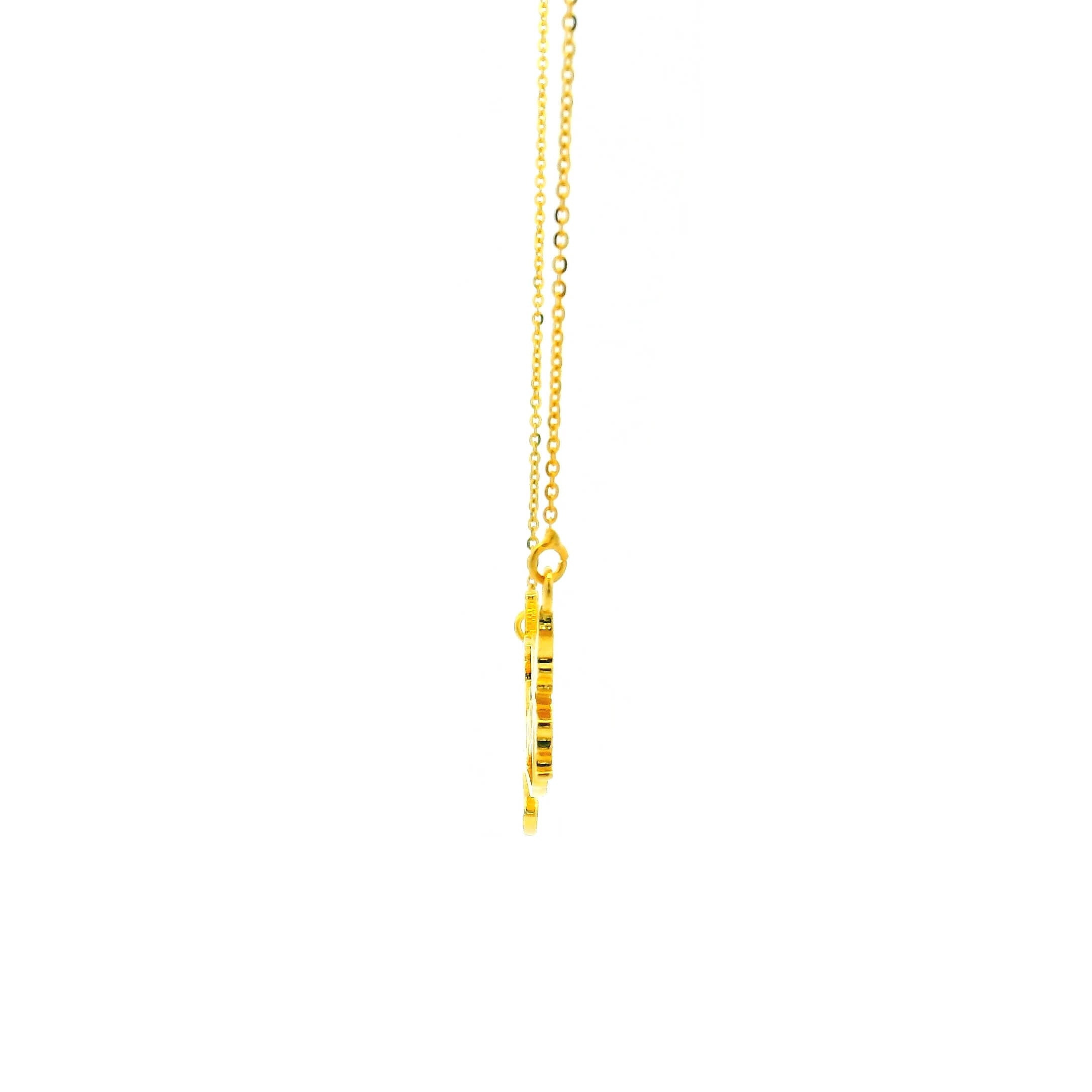 Butterfly Kisses Gold Pendant