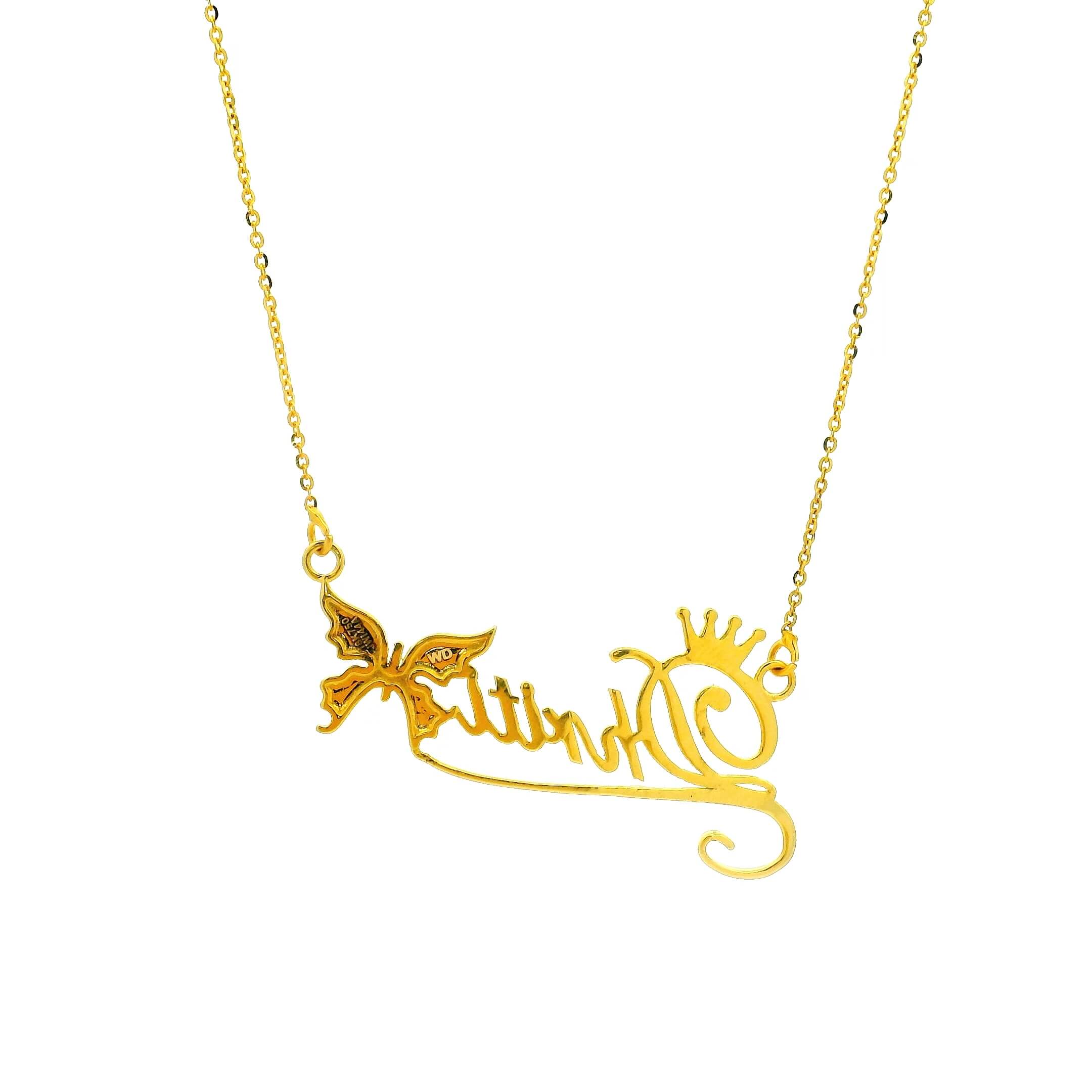 Butterfly Kisses Gold Pendant