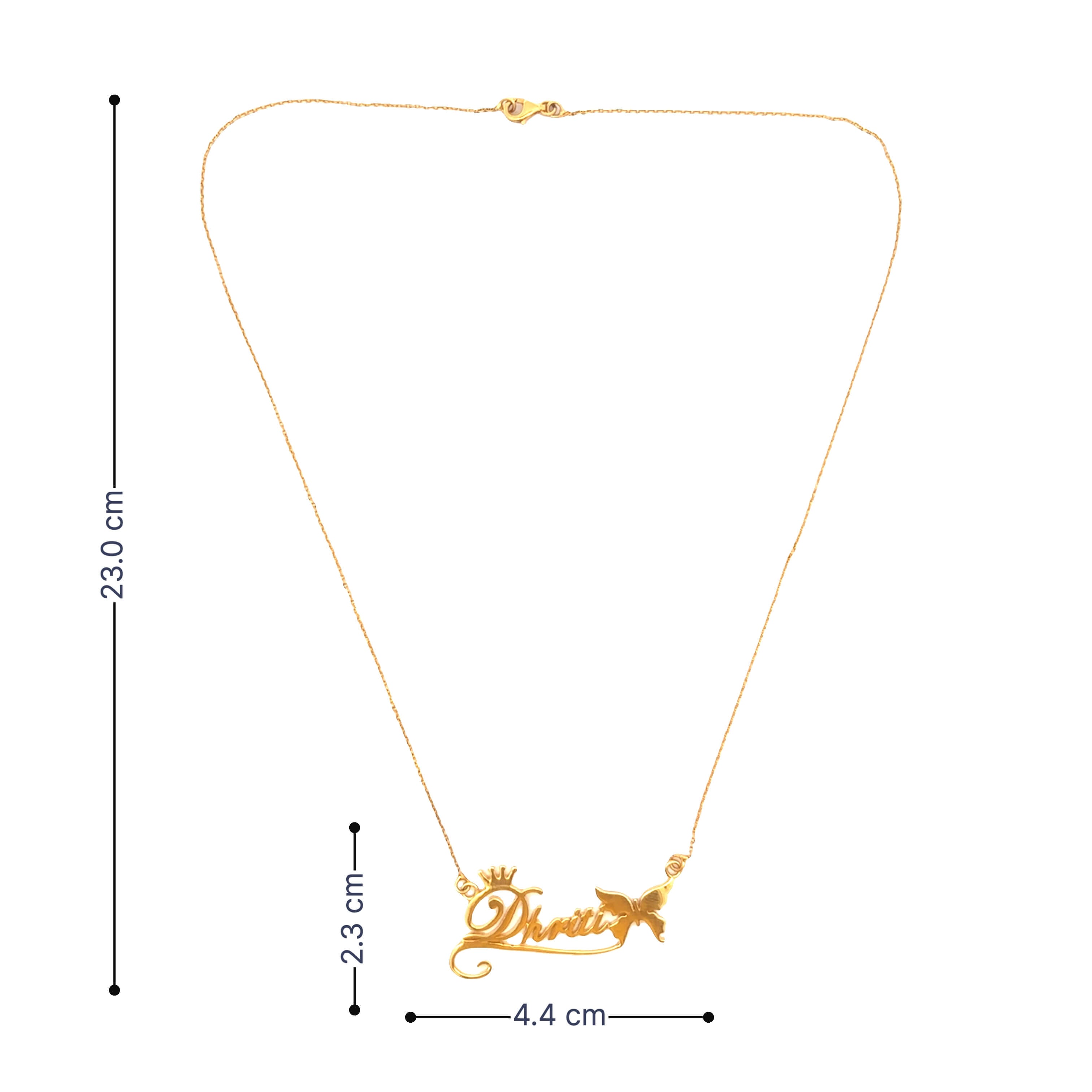 Butterfly Kisses Gold Pendant