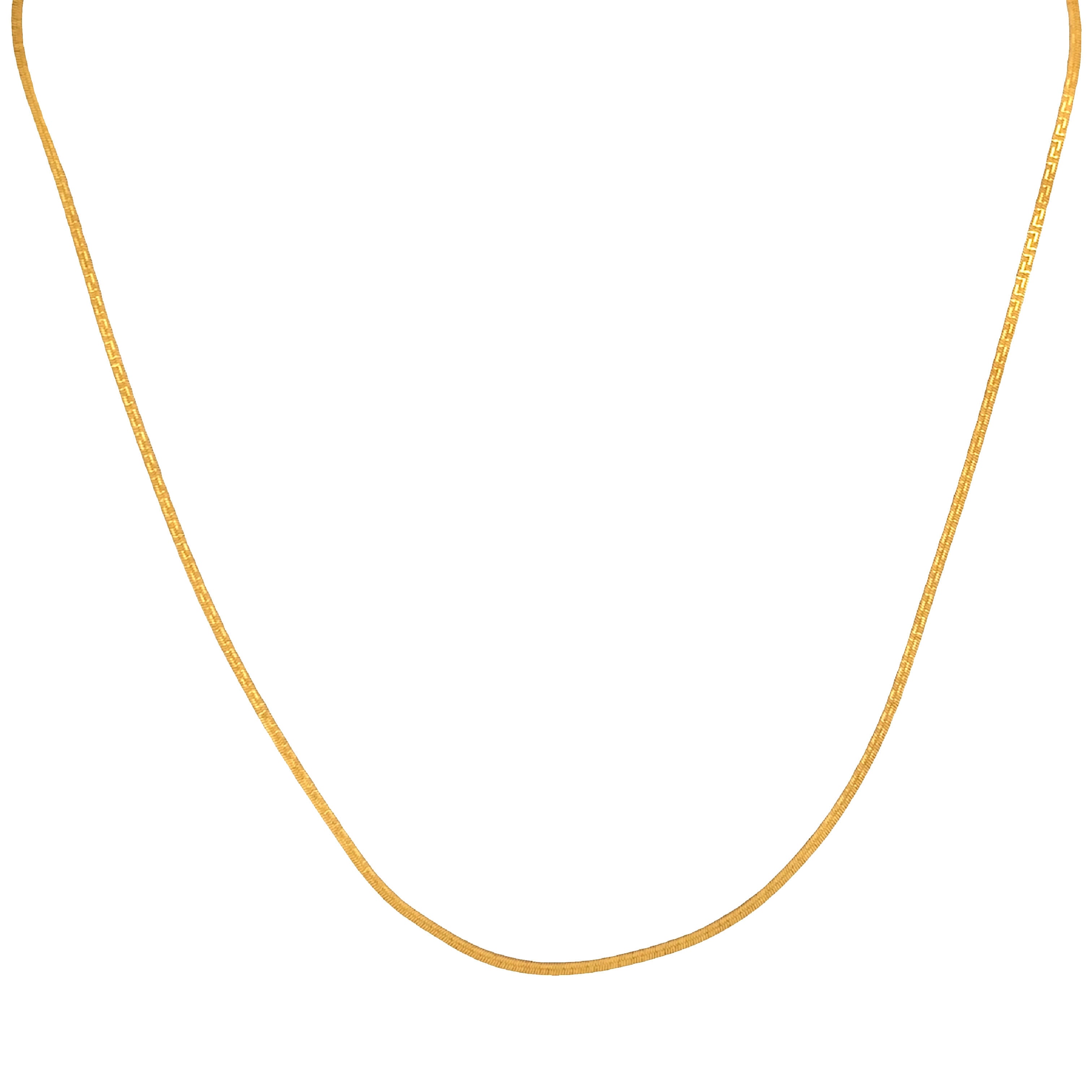 Modern Swirl Gold Chain for Women