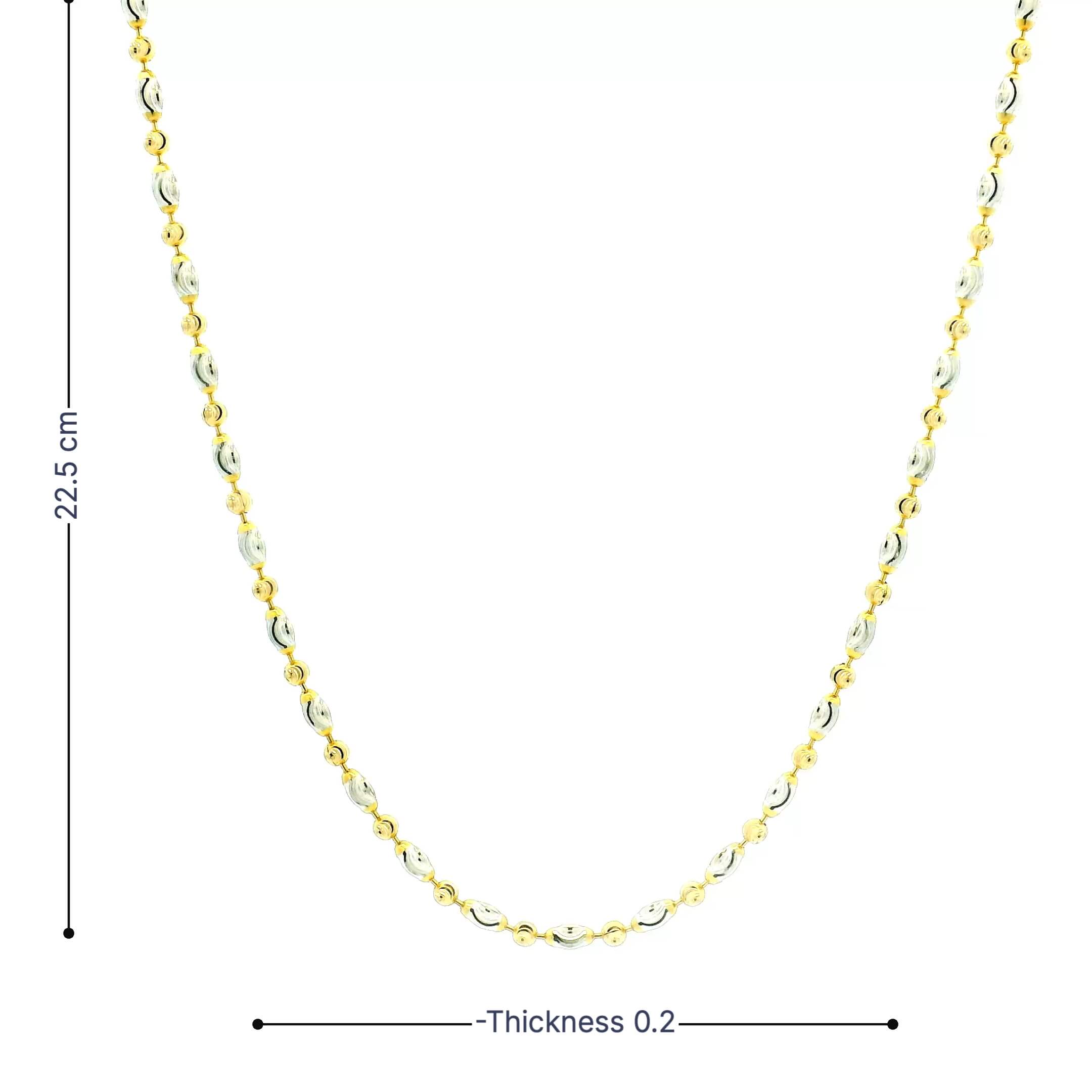 Delicate Glimmer Gold Chain for Women