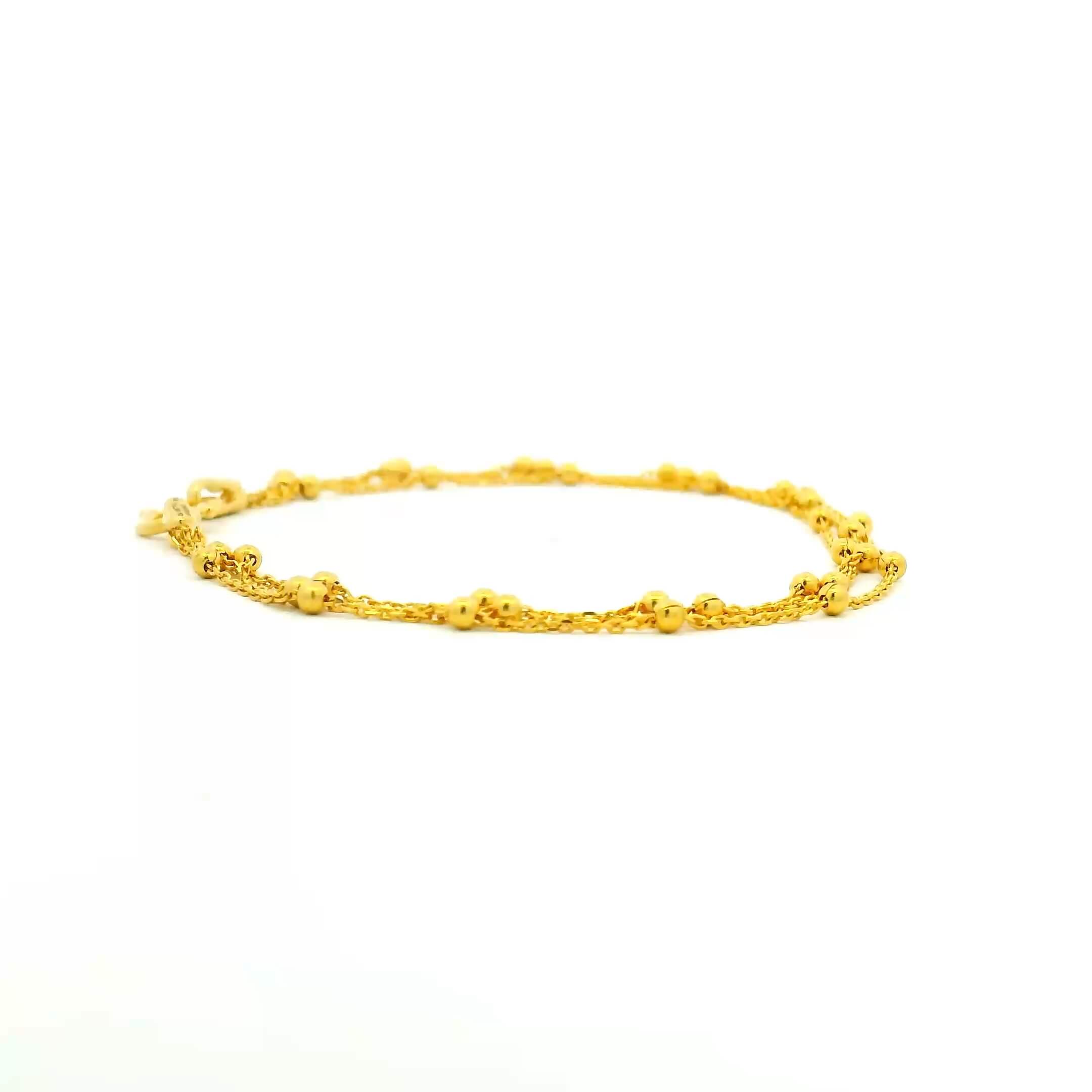 Delicate Charm Gold Bracelet for Women