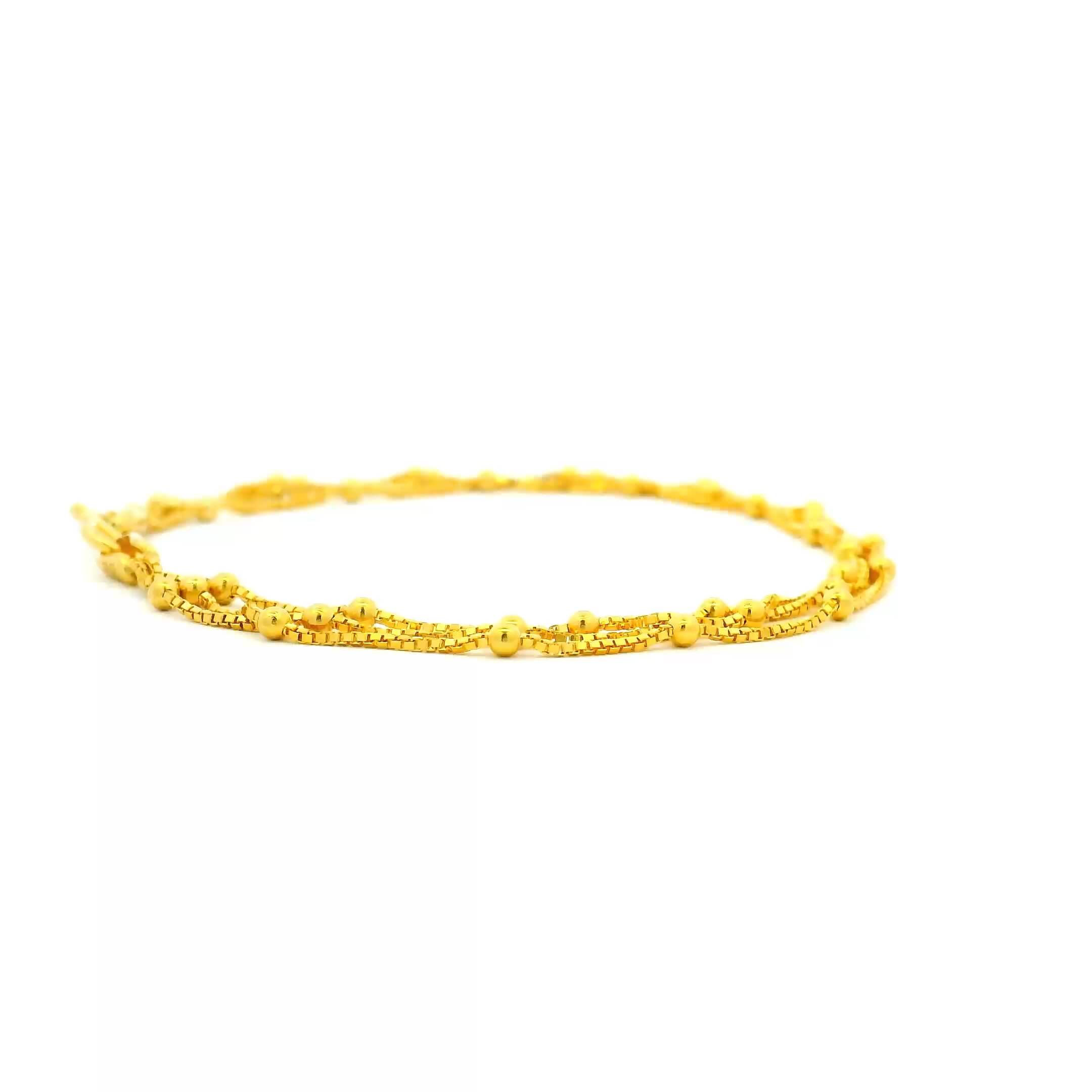 Glamorous Glow Gold Bracelet for Women