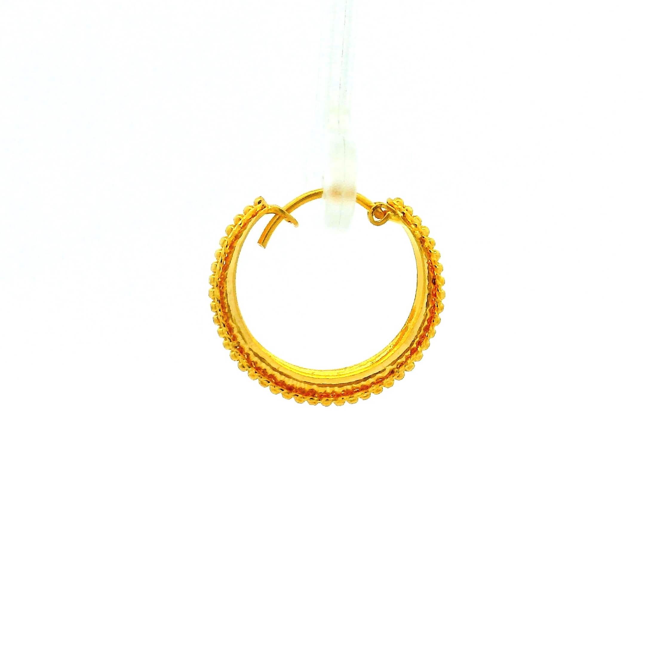 Glamorous Style Gold Hoops
