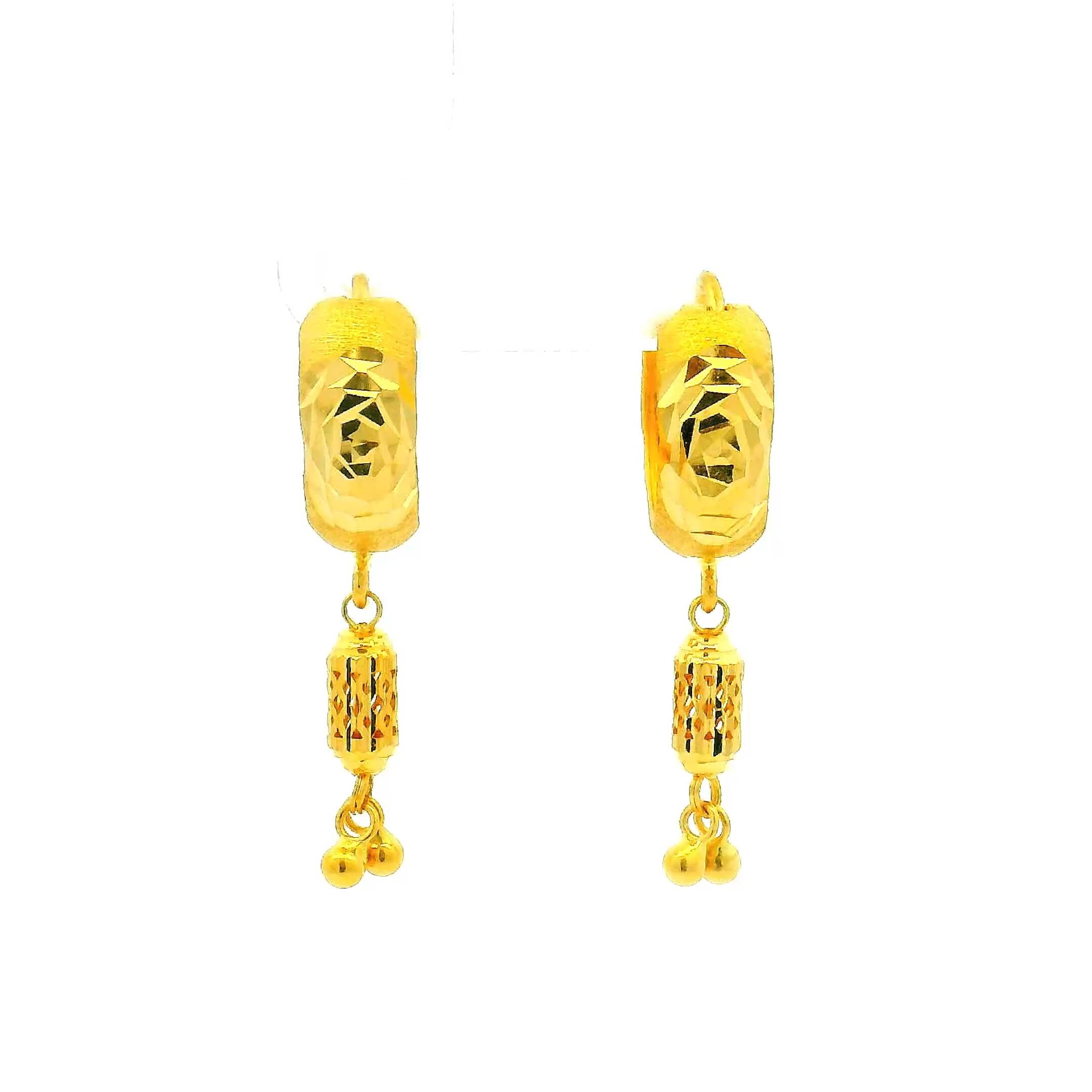 Classy Mesmeric 22K Women Gold Hoops