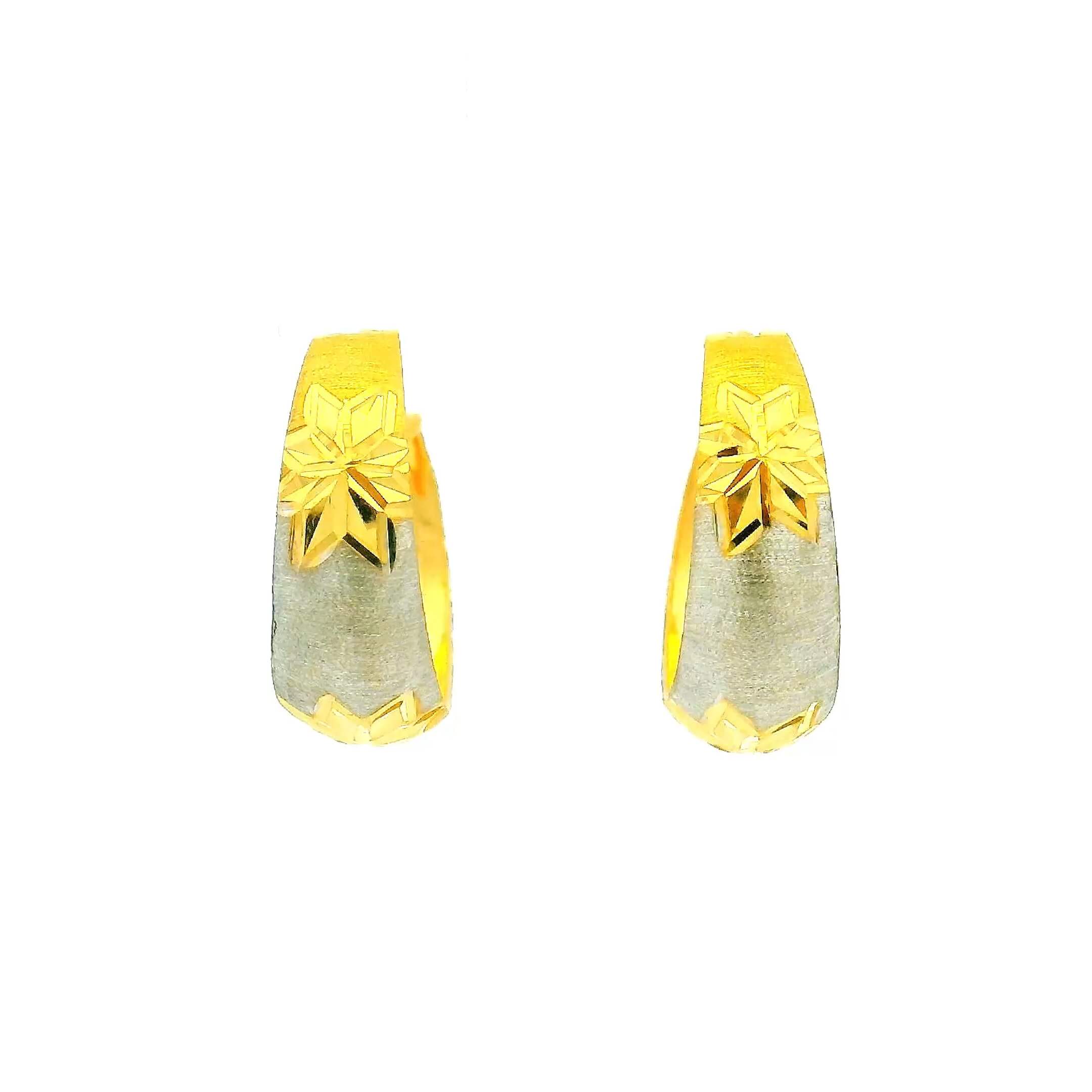 Stunning Charm Gold Hoops