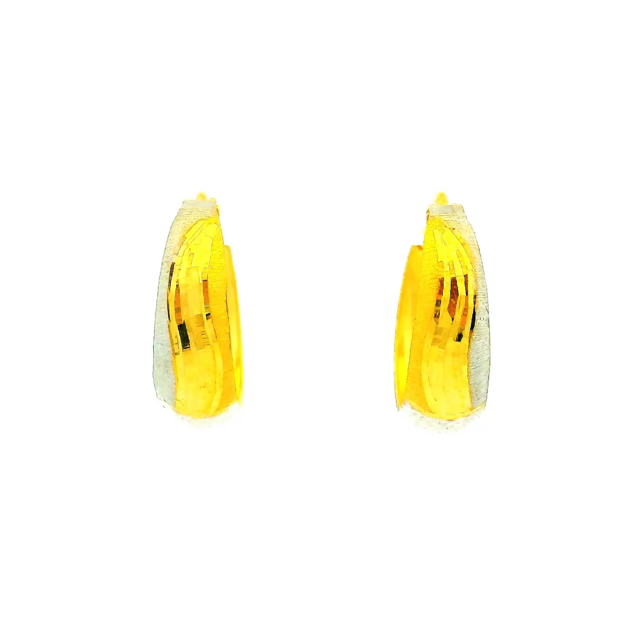 Modern Glam Gold Hoops