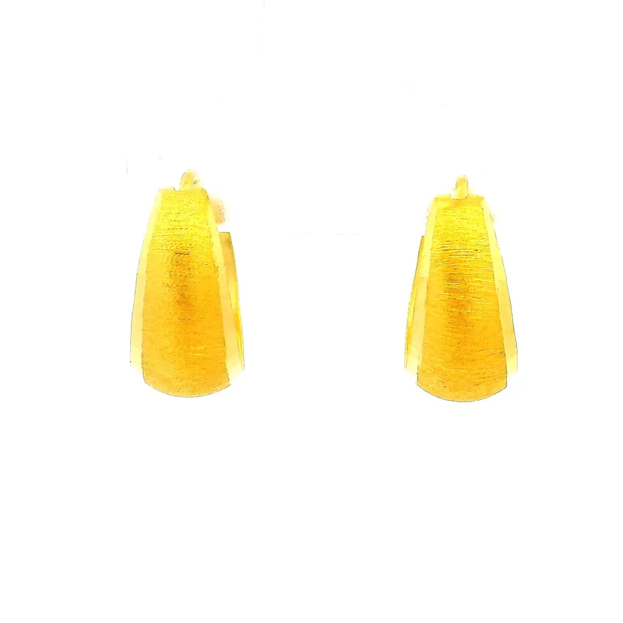 Vintage Glow Gold Hoops