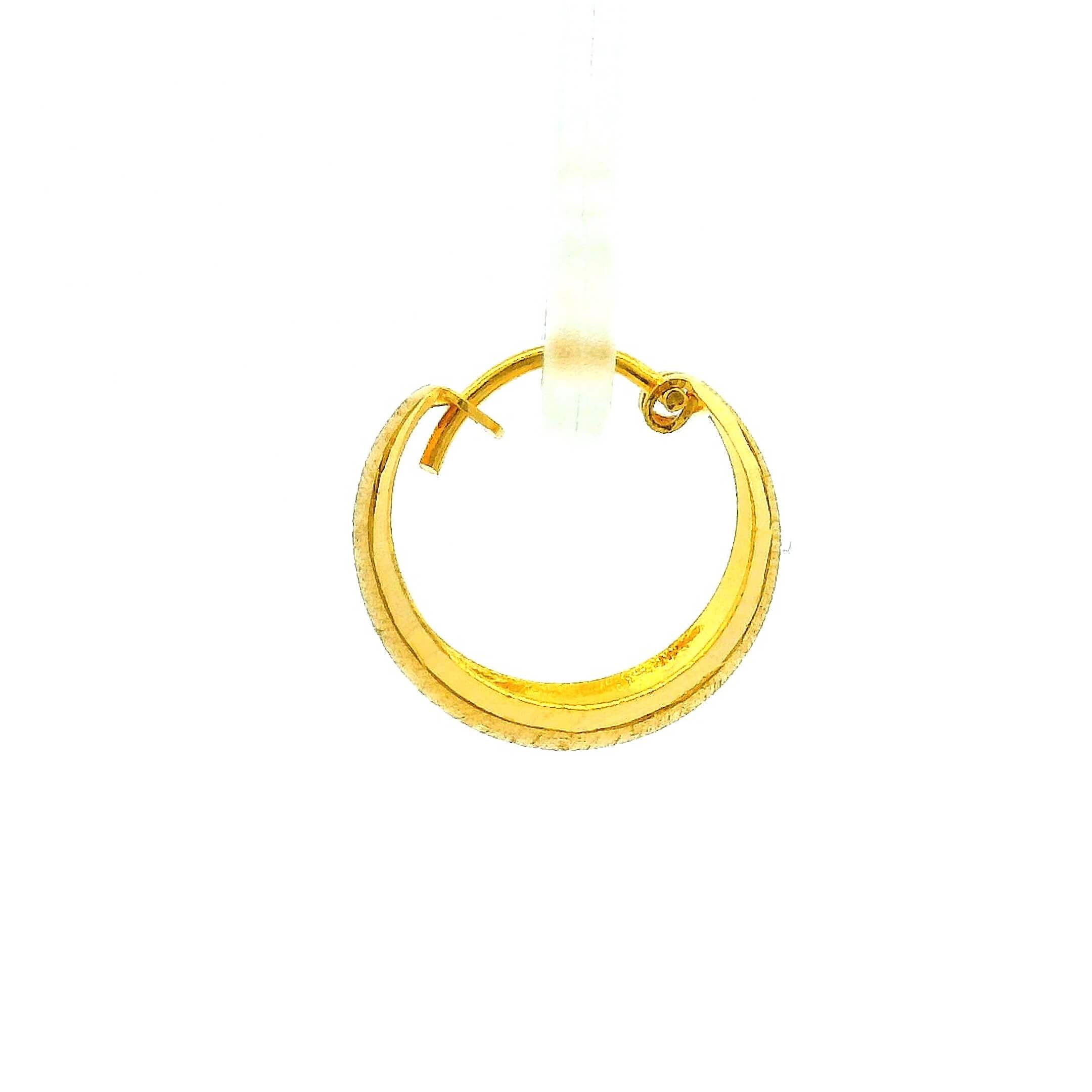 Vintage Glow Gold Hoops