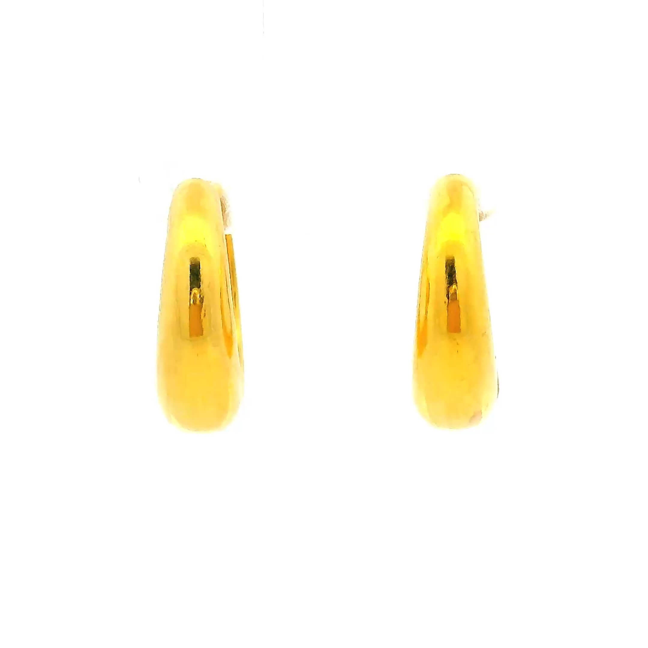 Modest Charm Gold Hoops