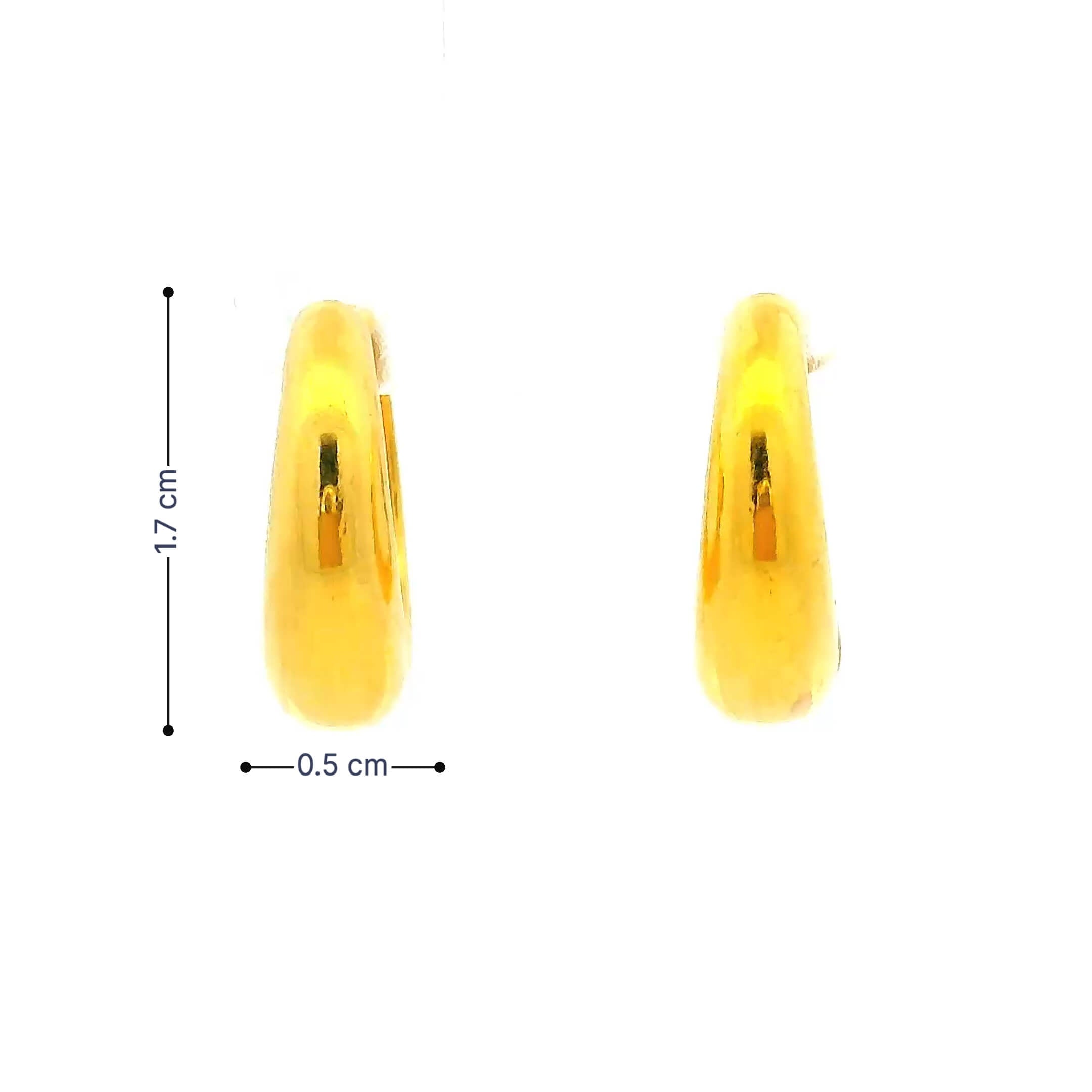 Modest Charm Gold Hoops