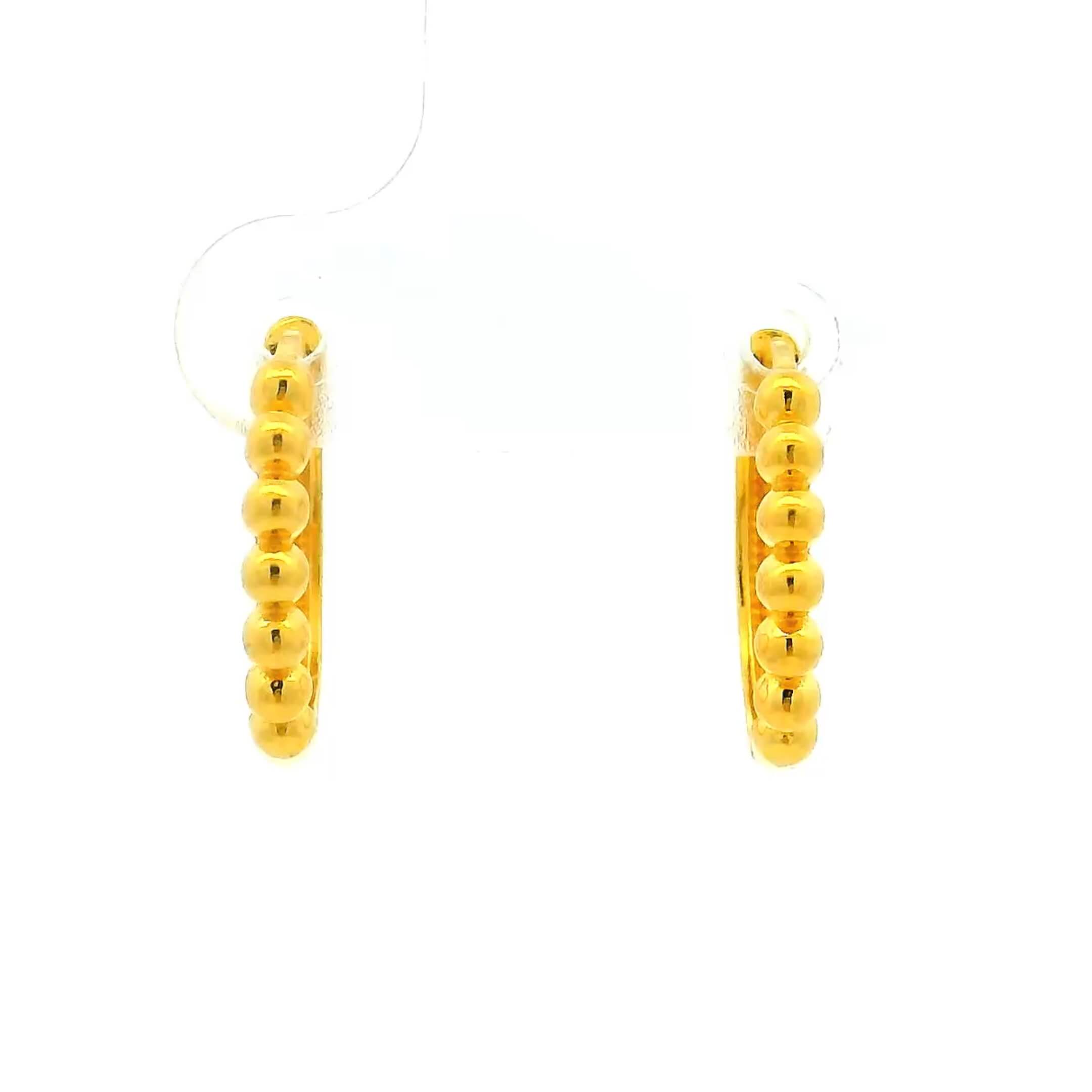 Classy Beads Gold Hoops
