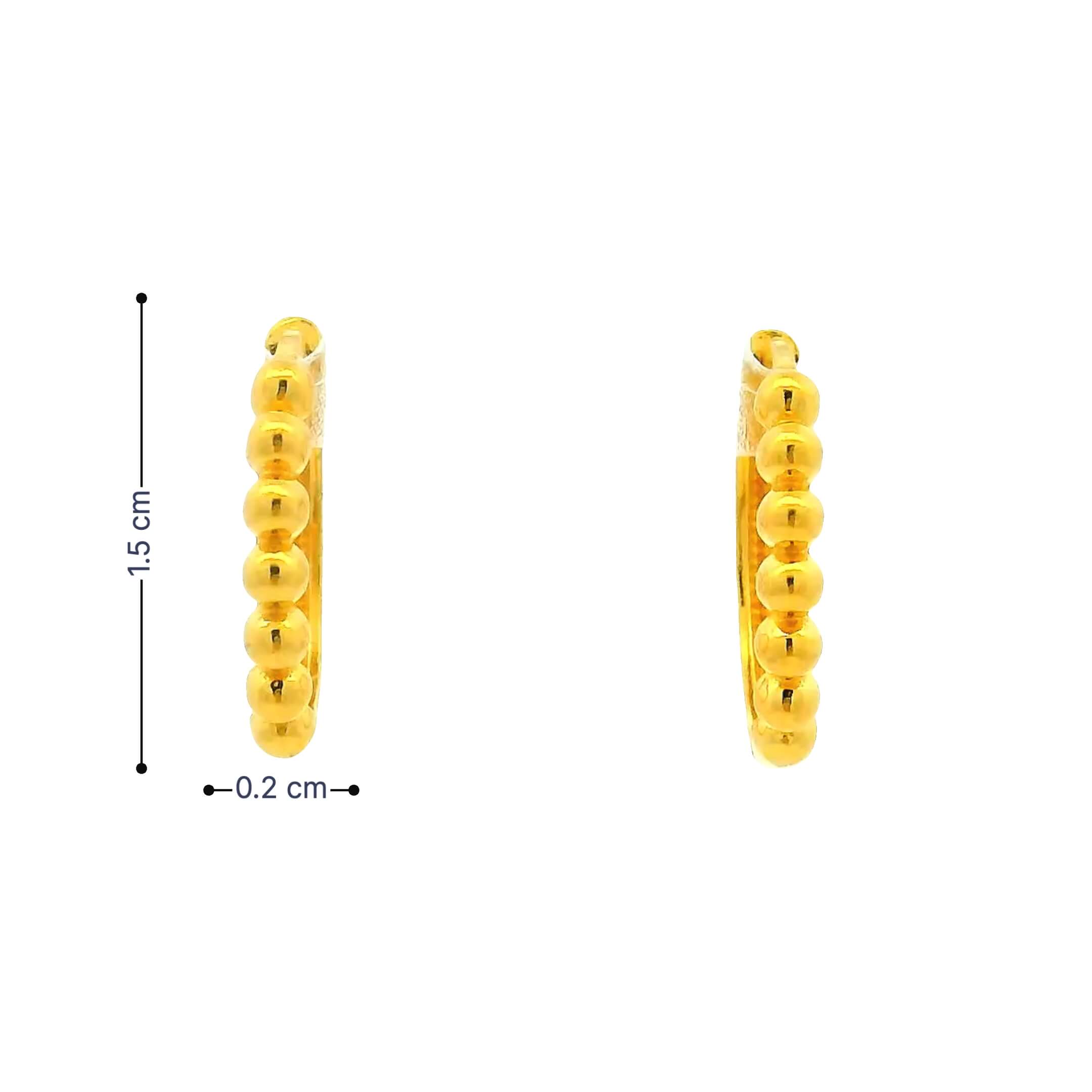 Classy Beads Gold Hoops