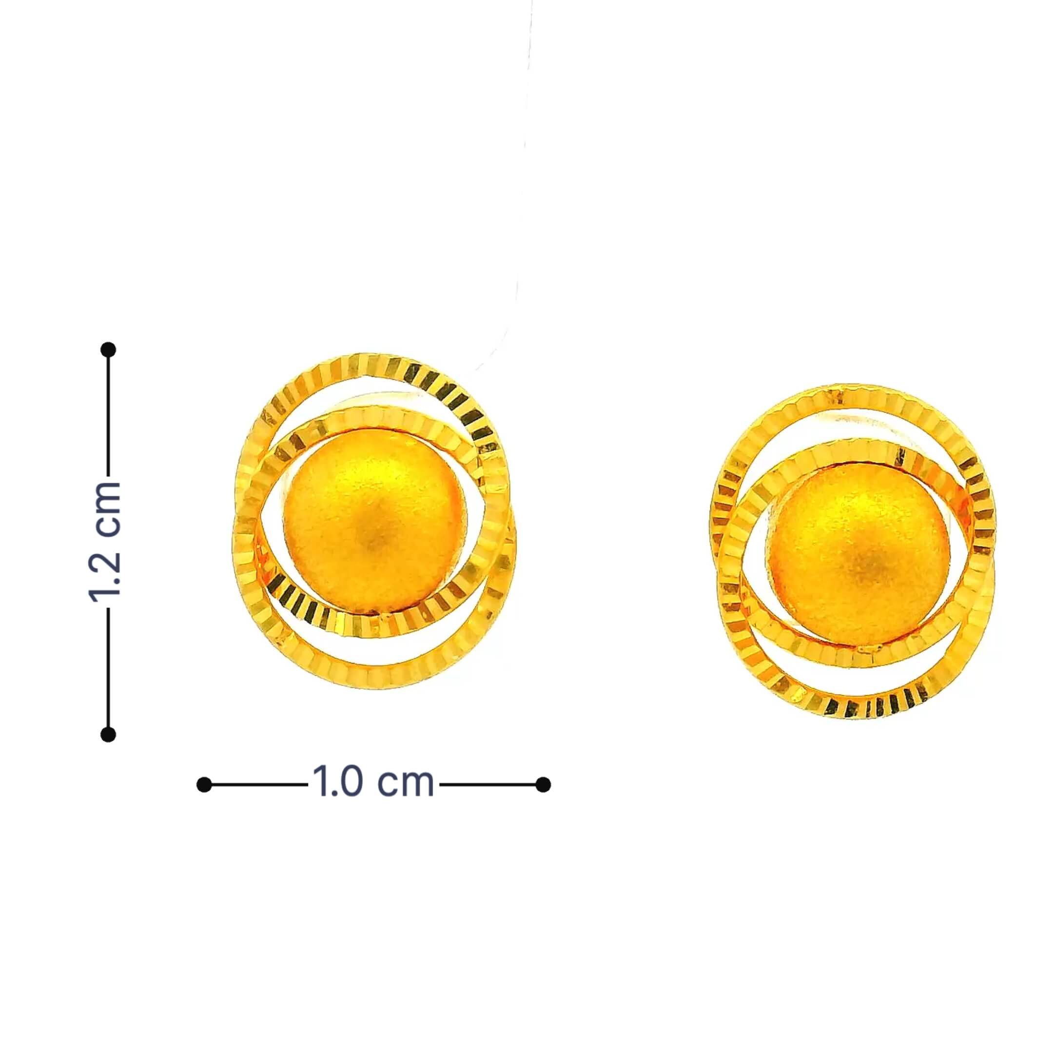 Moon Glow Gold Studs