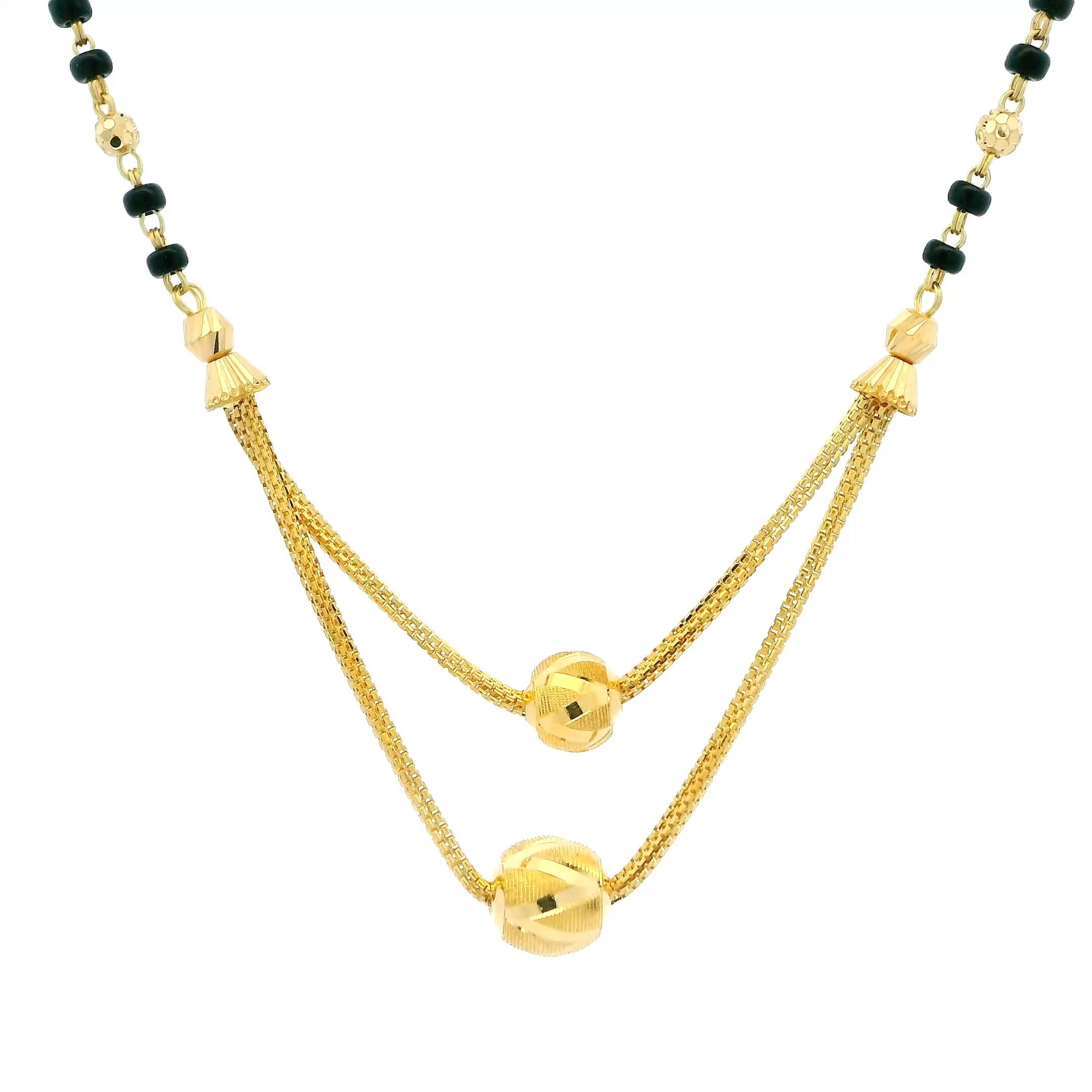 Riveting Charm Gold Mangalsutra