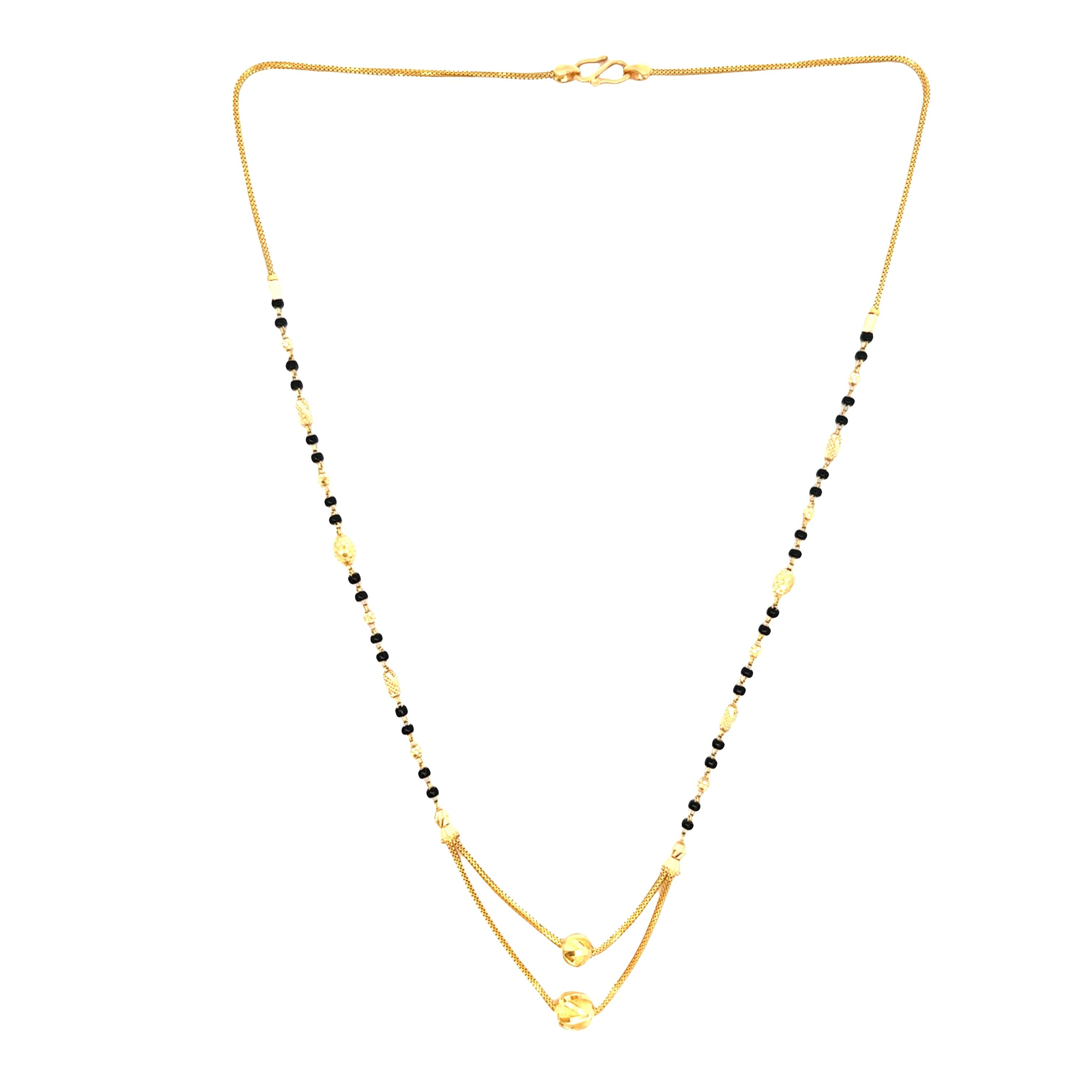 Riveting Charm Gold Mangalsutra