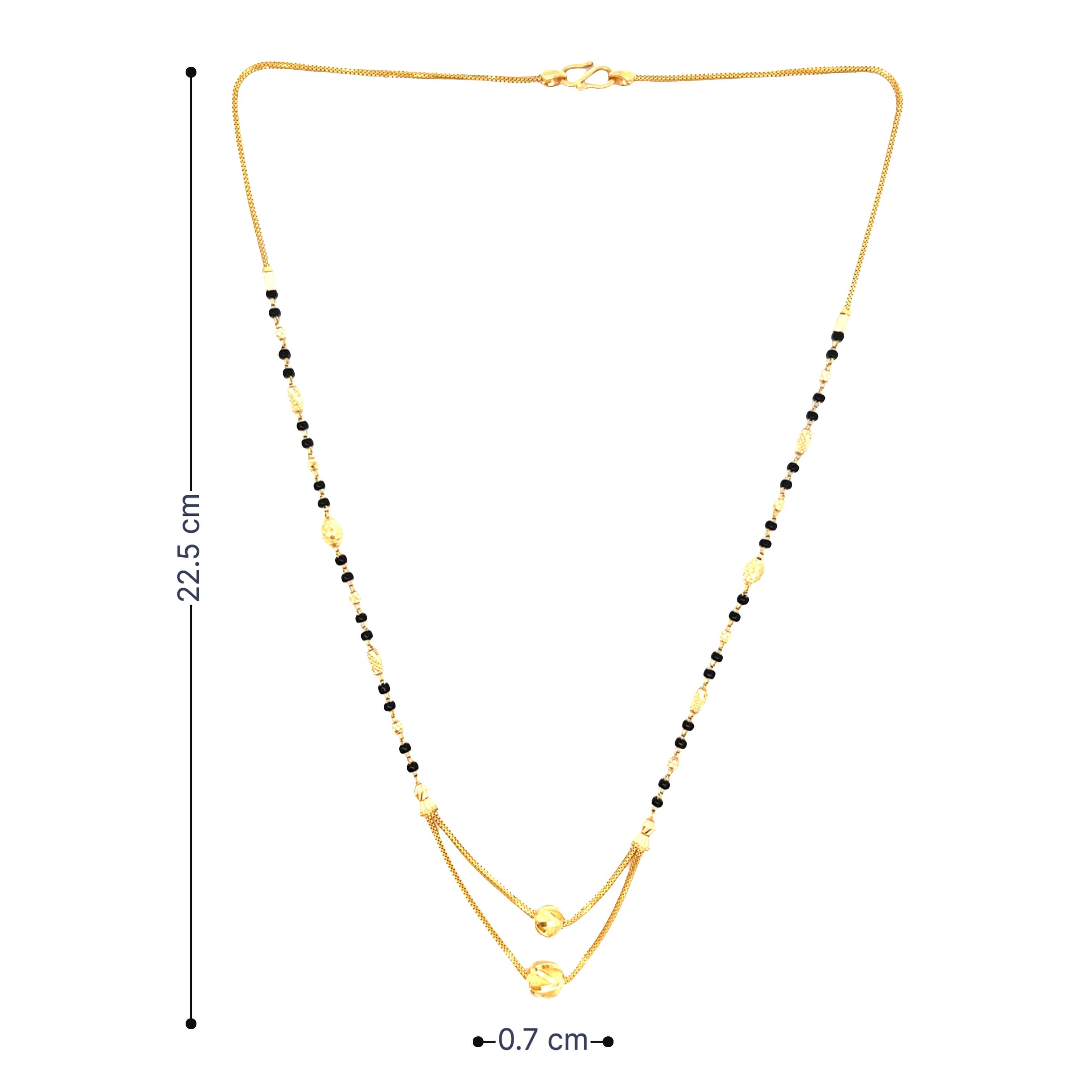 Riveting Charm Gold Mangalsutra