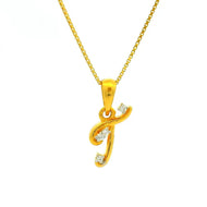 Trendy Shimmer Gold Pendant