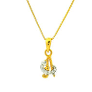 Alluring Dazzle Gold Pendant