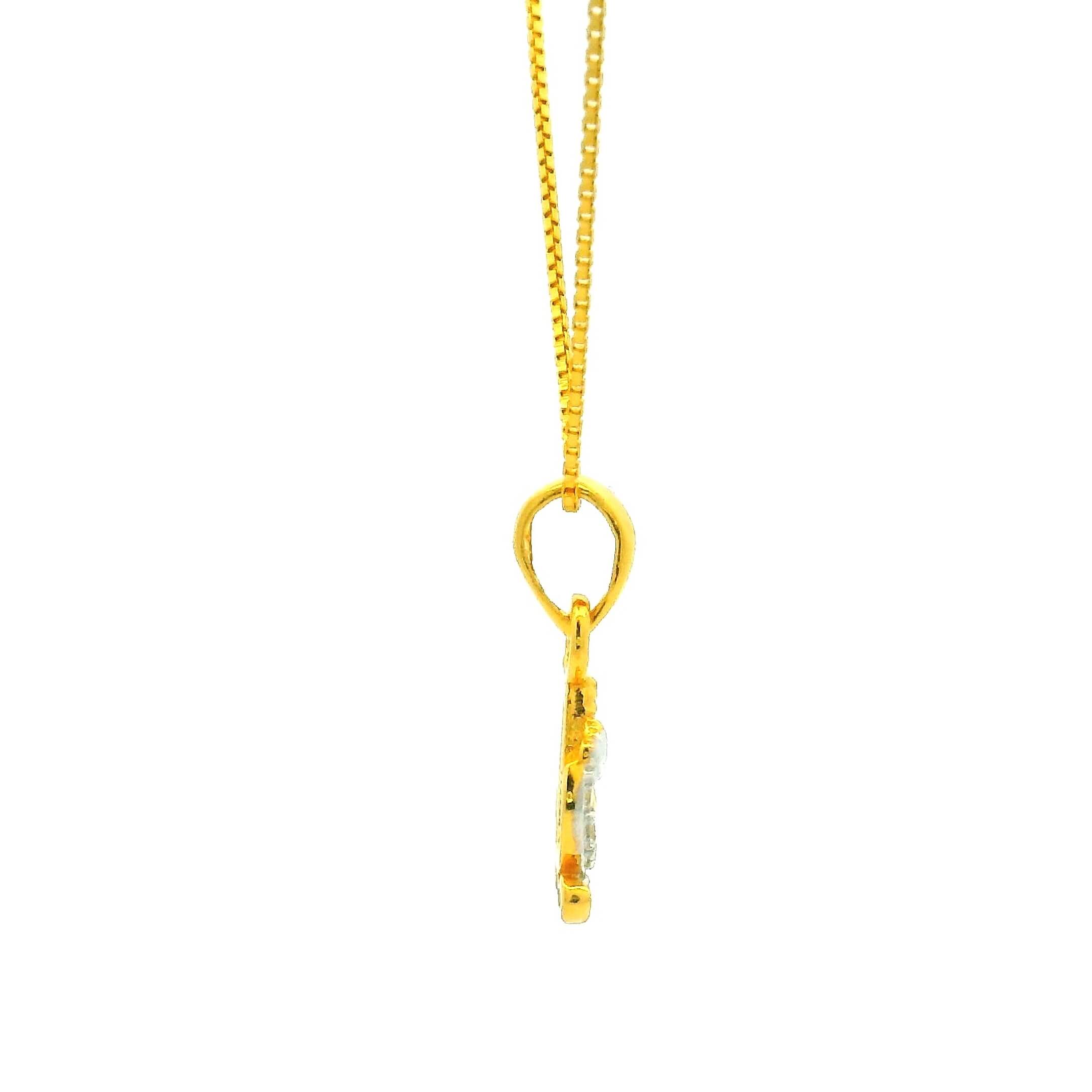 Alluring Dazzle Gold Pendant