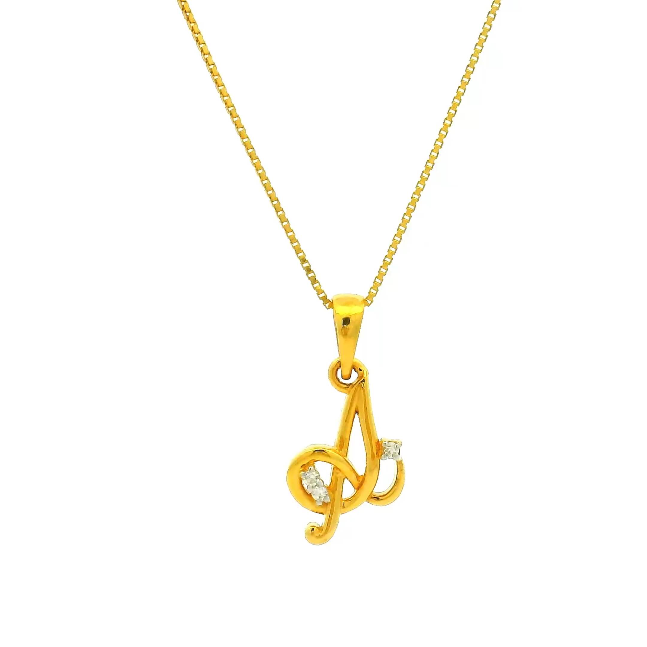 Aesthetic Charm Gold Pendant
