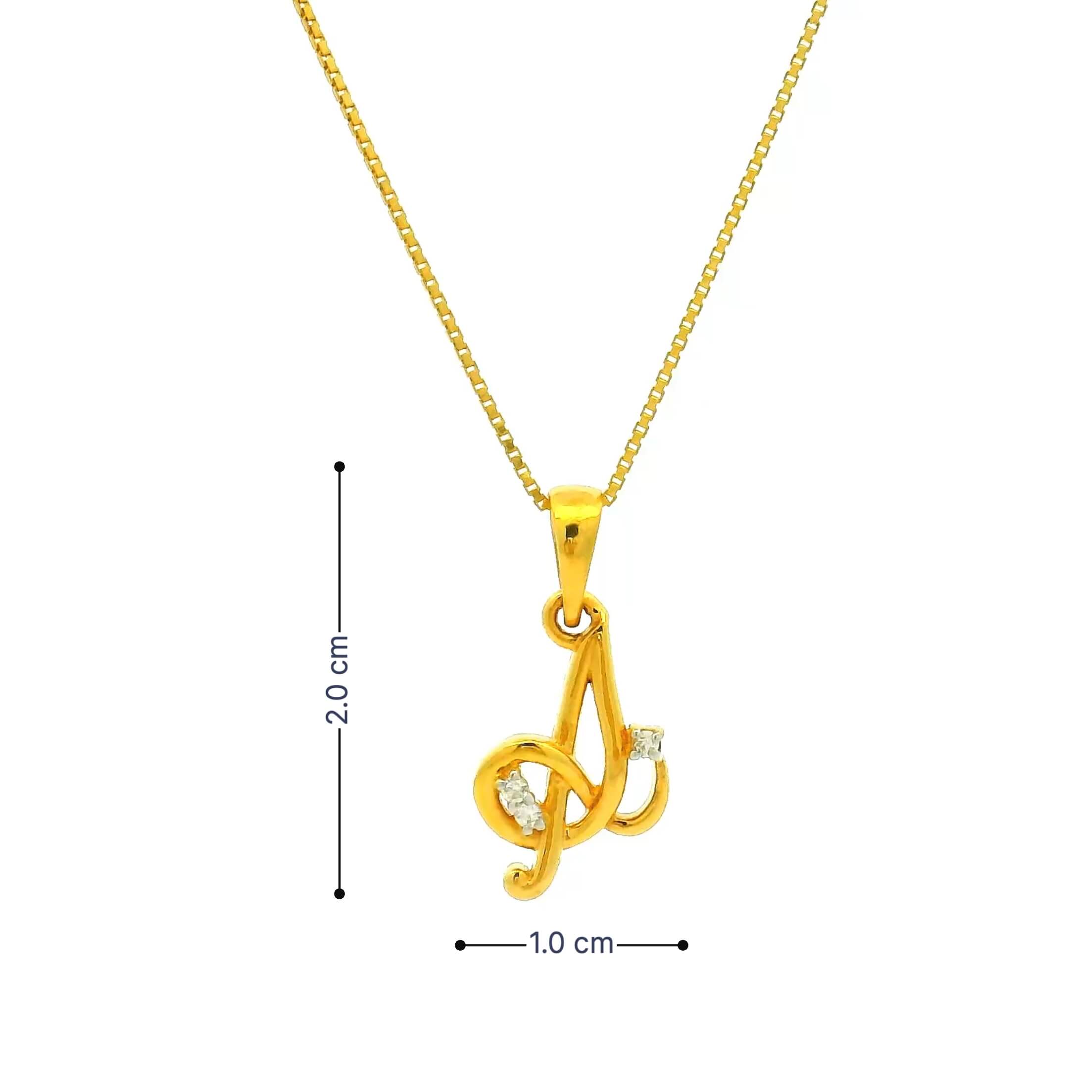Aesthetic Charm Gold Pendant