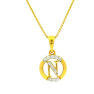 Luminous Orb Gold Pendant