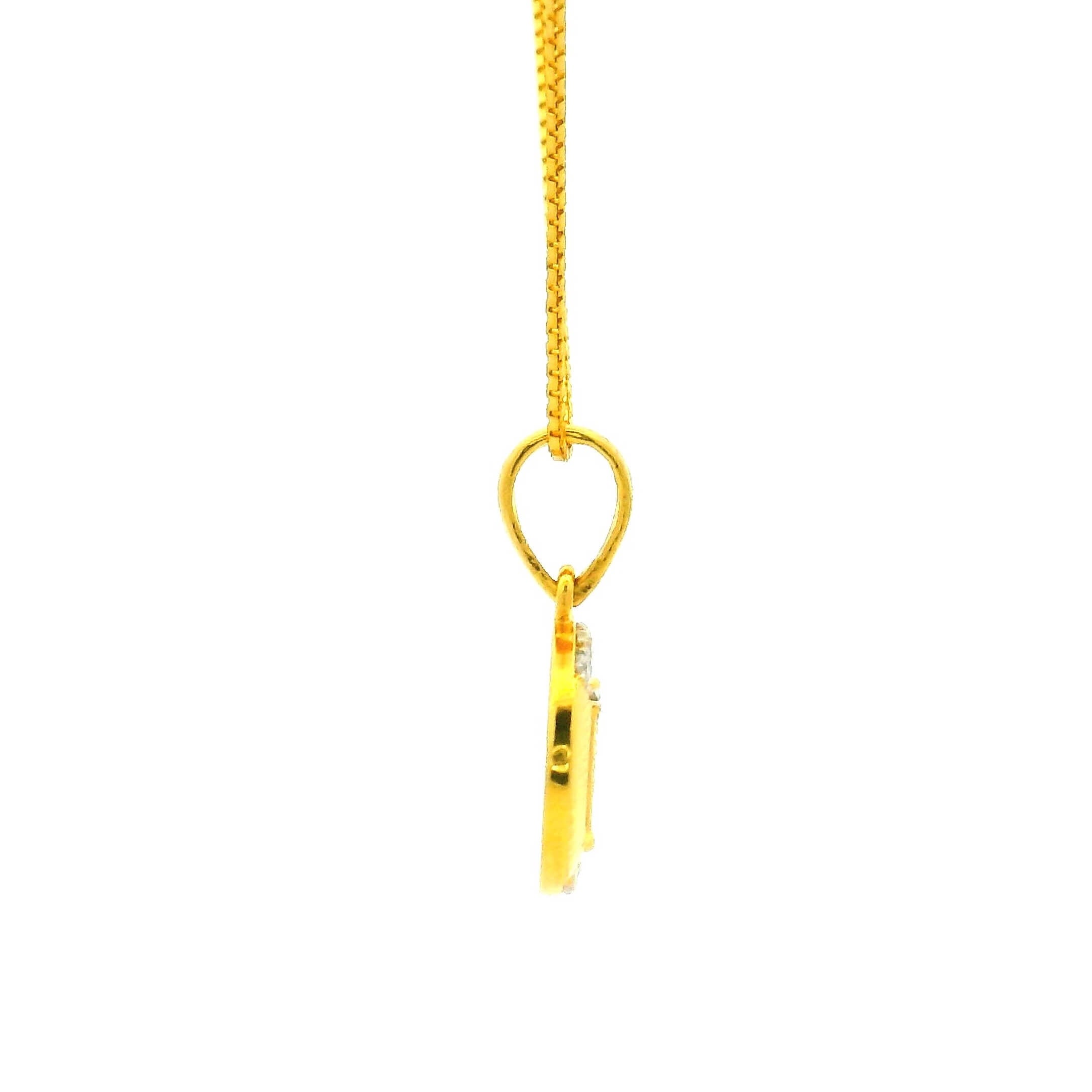 Luminous Orb Gold Pendant