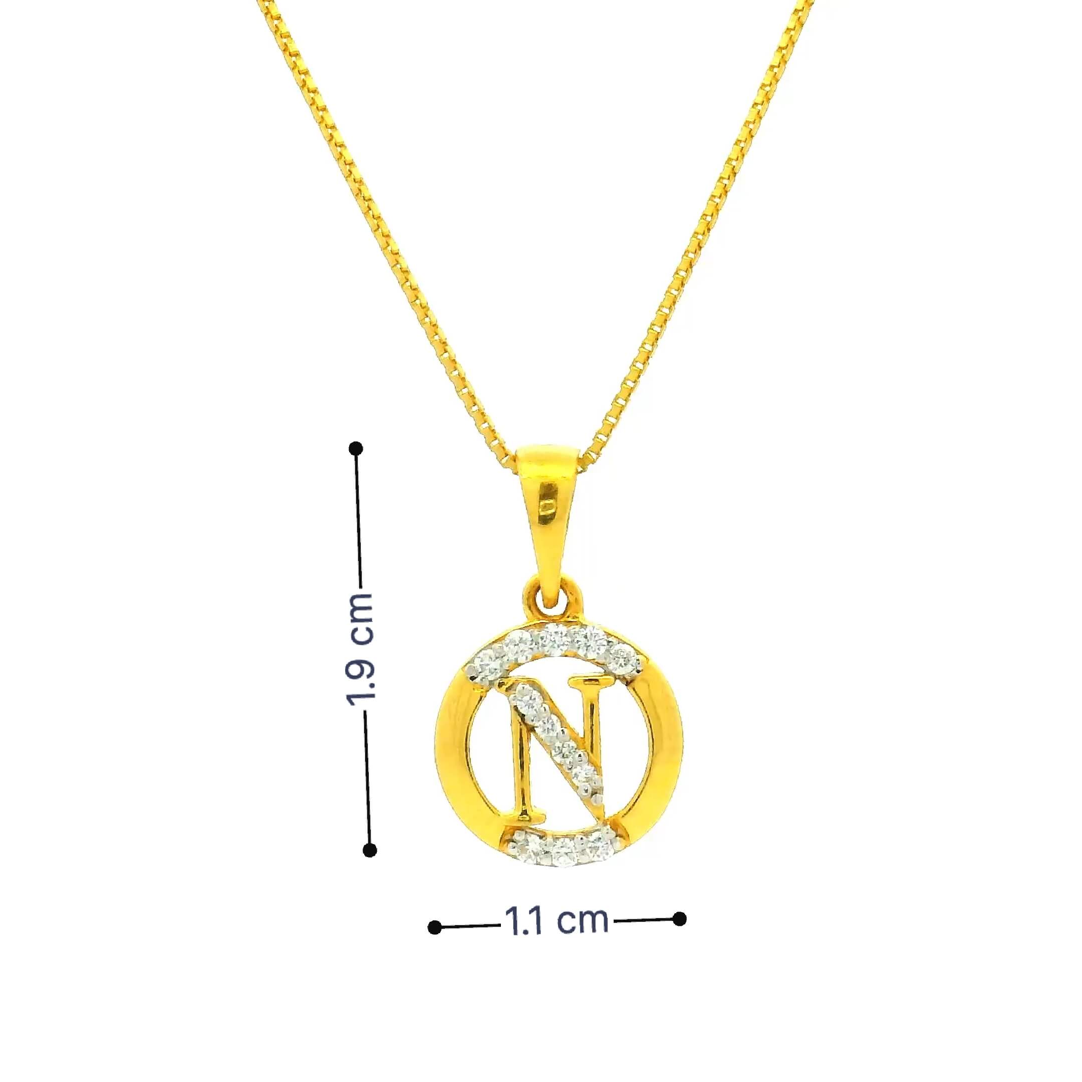 Luminous Orb Gold Pendant