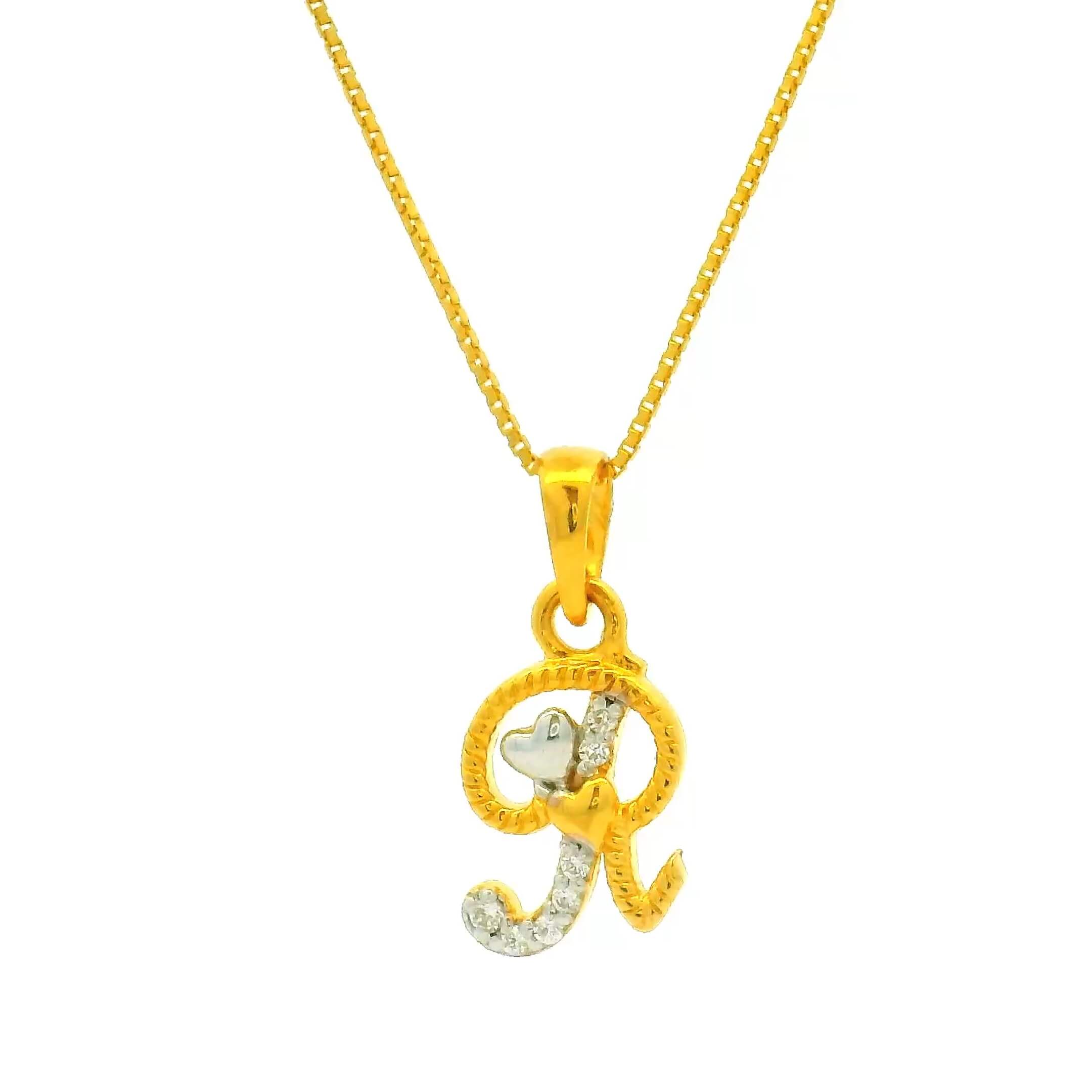 Riveting Radiance Gold Pendant