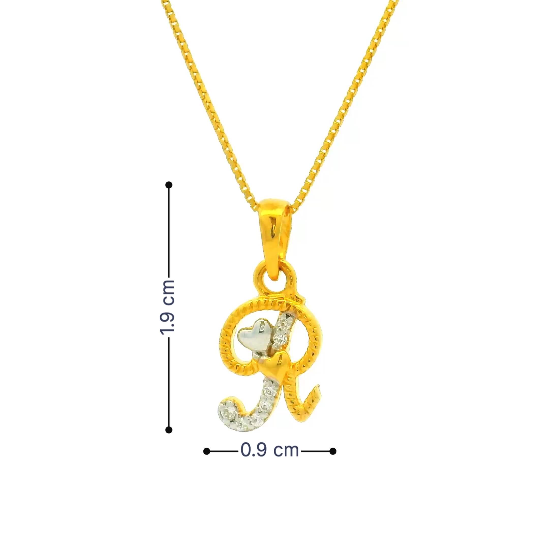Riveting Radiance Gold Pendant